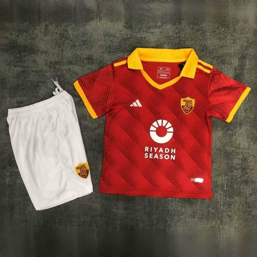 CAMISETA ROMA I 23/24 CONJUNTO INFANTIL - ZonaCamisetas