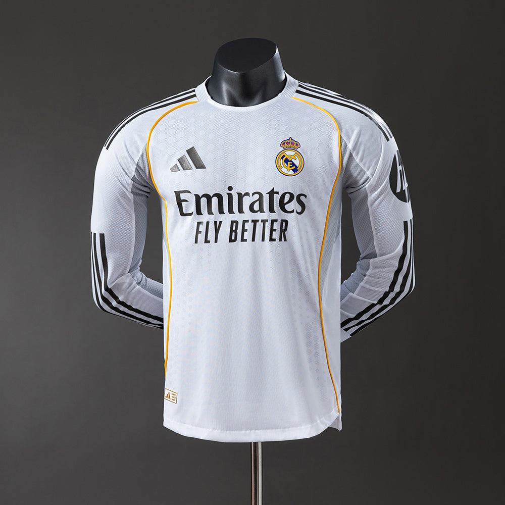 CAMISETA REAL MADRID l 25/26 MANGA LARGA HOMBRE (VERSIÓN JUGADOR)