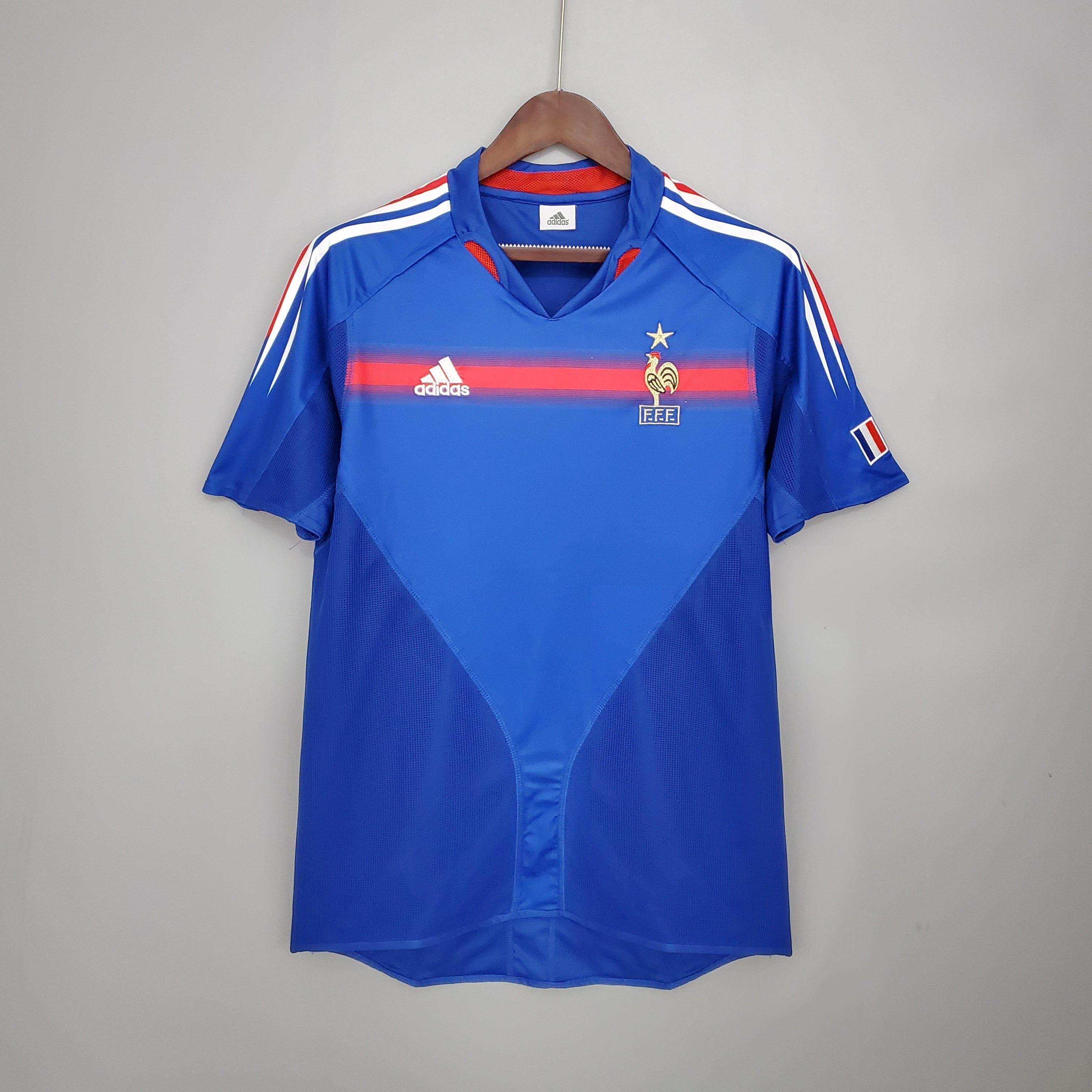 CAMISETA FRANCIA I 04/05 HOMBRE (RETRO) - ZonaCamisetas