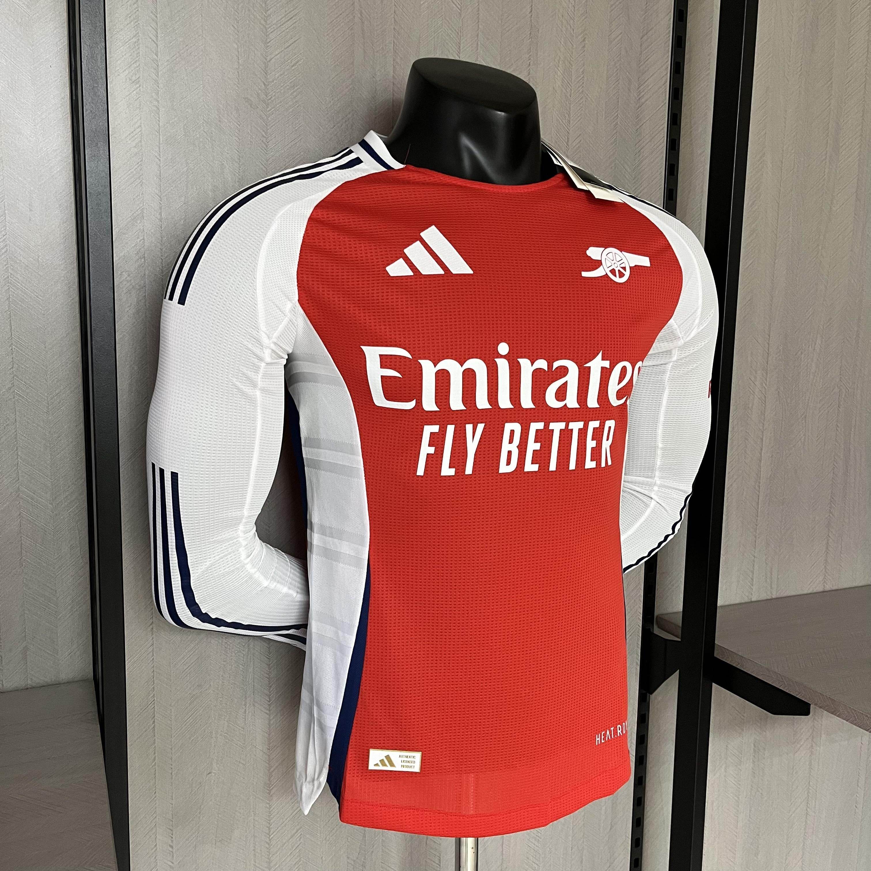 CAMISETA ARSENAL 24/25 MANGA LARGA HOMBRE (VERSIÓN JUGADOR) - ZonaCamisetas