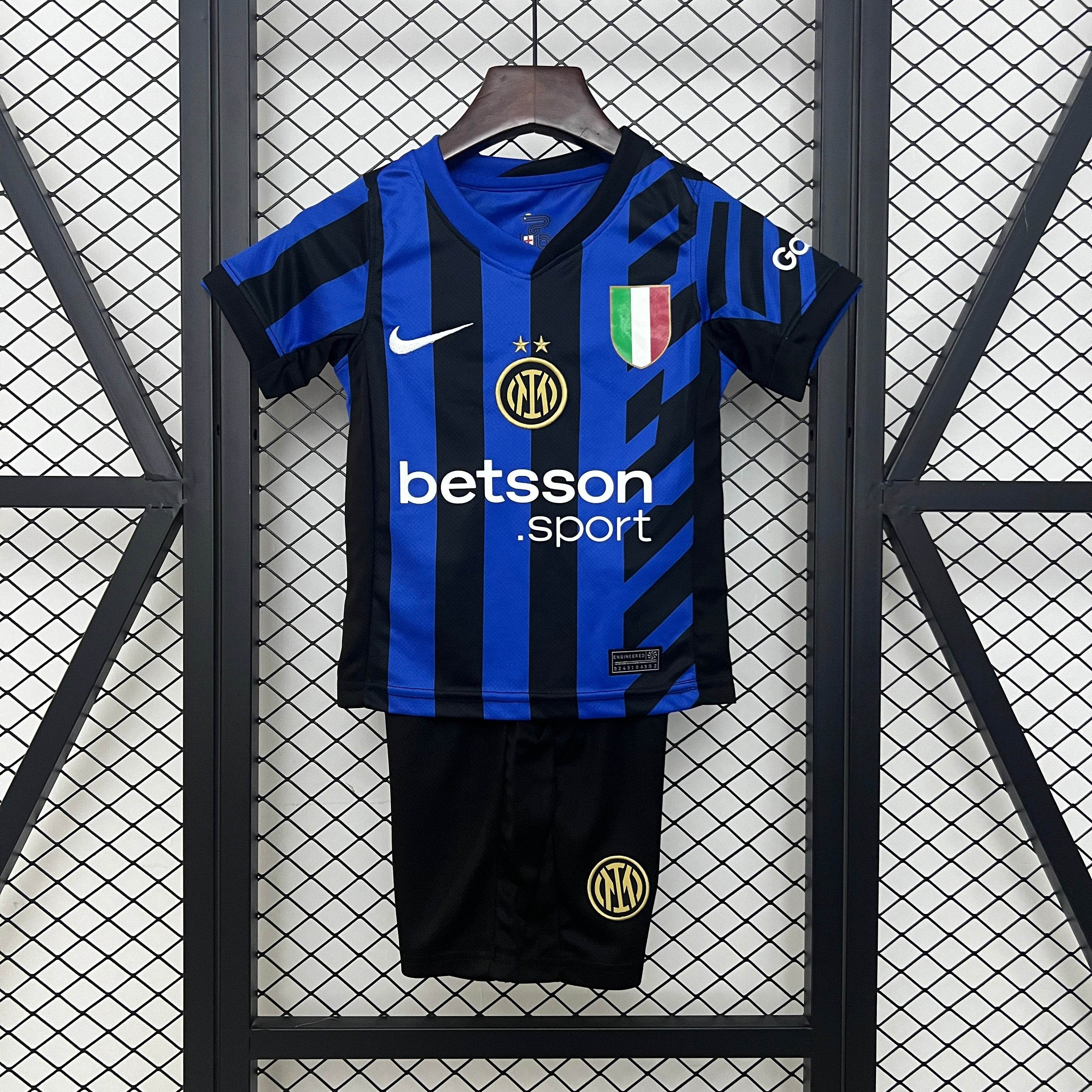 CAMISETA INTER DE MILAN I 24/25 CONJUNTO INFANTIL - ZonaCamisetas