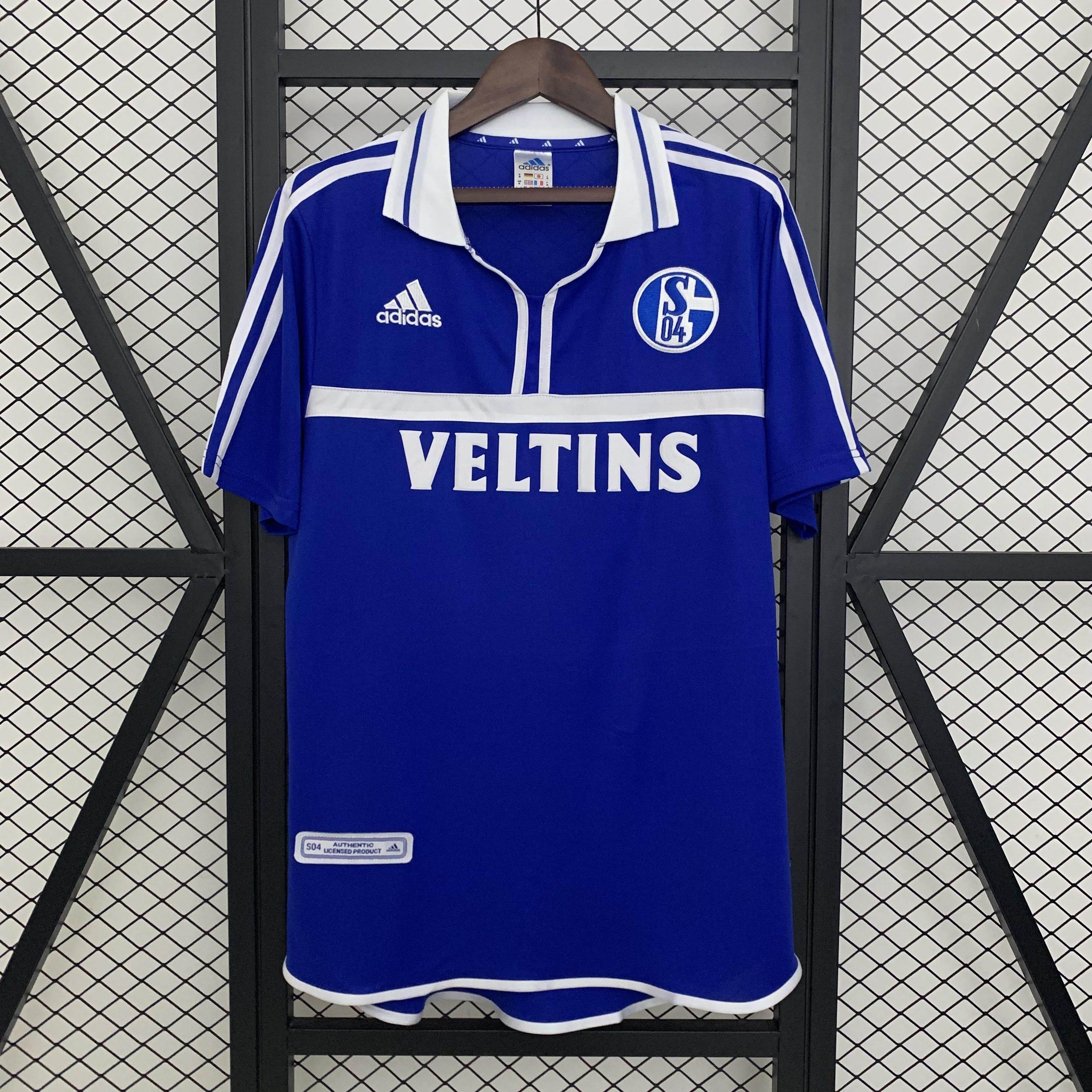 CAMISETA SCHALKE 04 I 01/02 HOMBRE (RETRO) - ZonaCamisetas