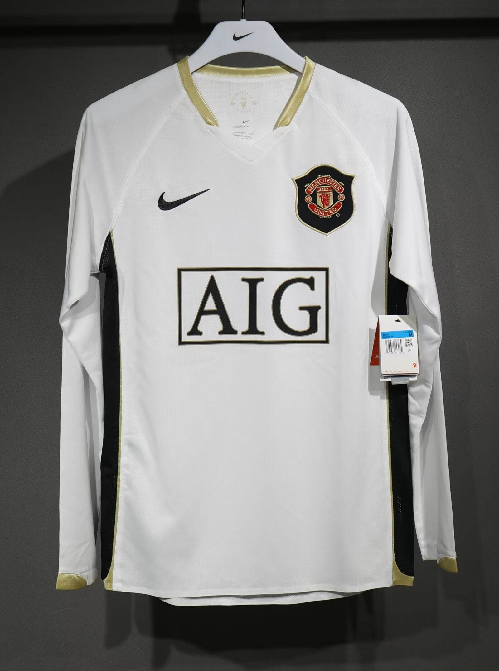 CAMISETA MANCHESTER UNITED III 06/07 HOMBRE (RETRO) MANGA LARGA - ZonaCamisetas