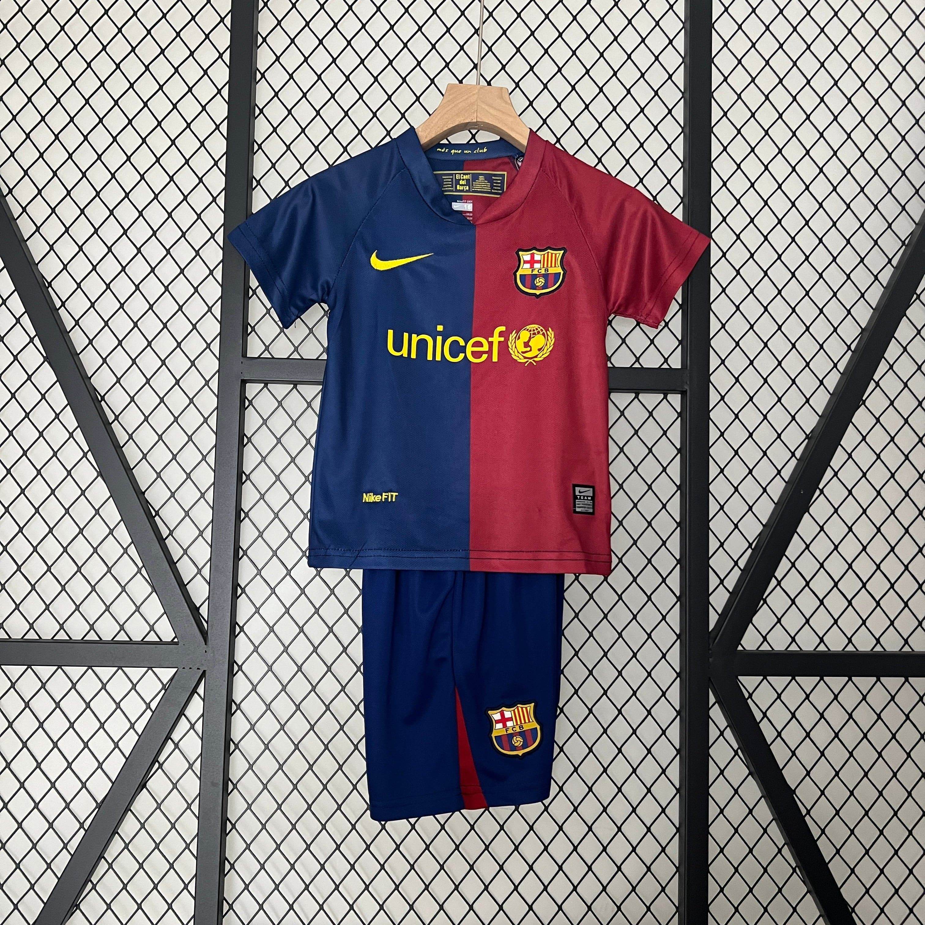 CAMISETA BARCELONA I 08/09 CONJUNTO INFANTIL - ZonaCamisetas