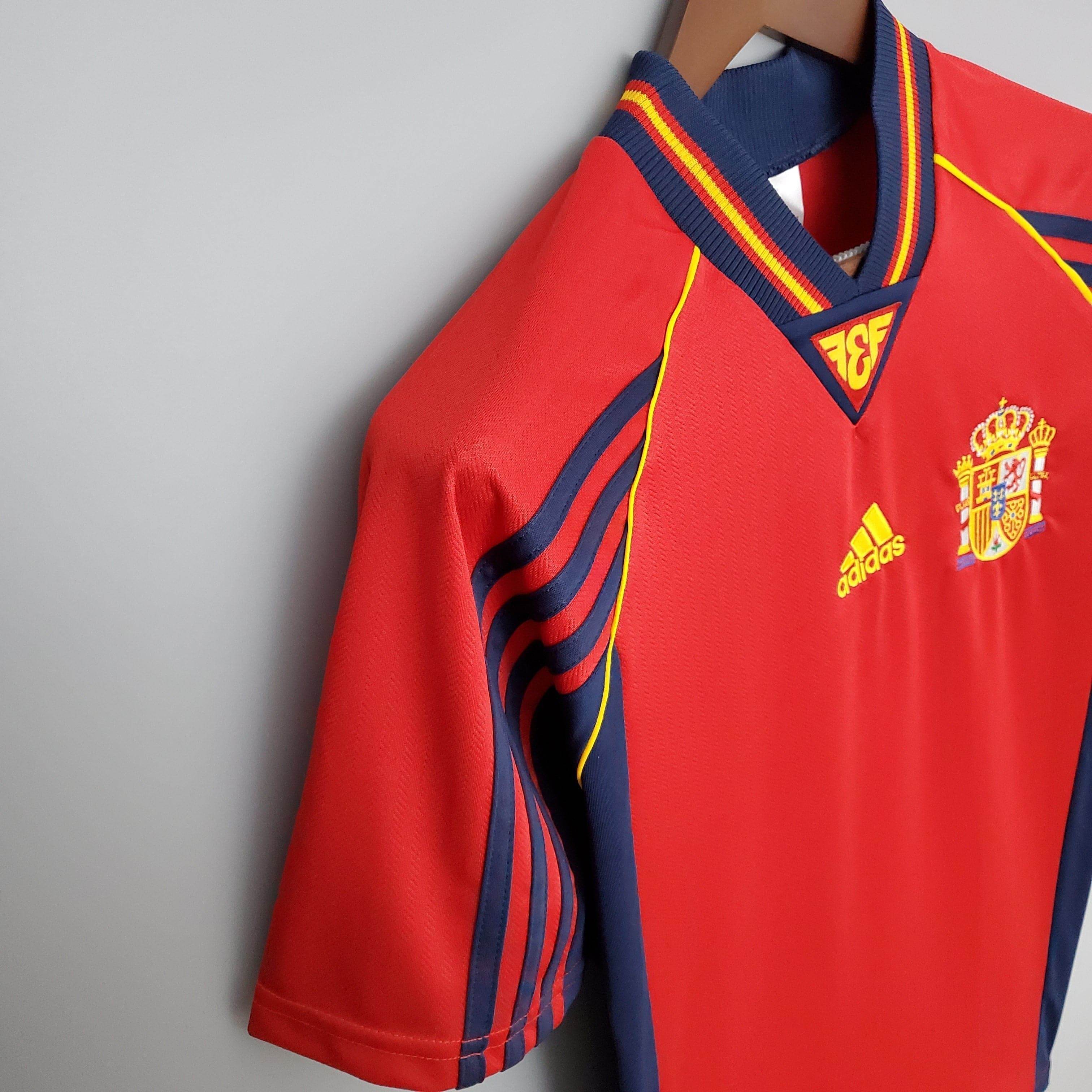 CAMISETA ESPAÑA I 98 HOMBRE (RETRO) - ZonaCamisetas