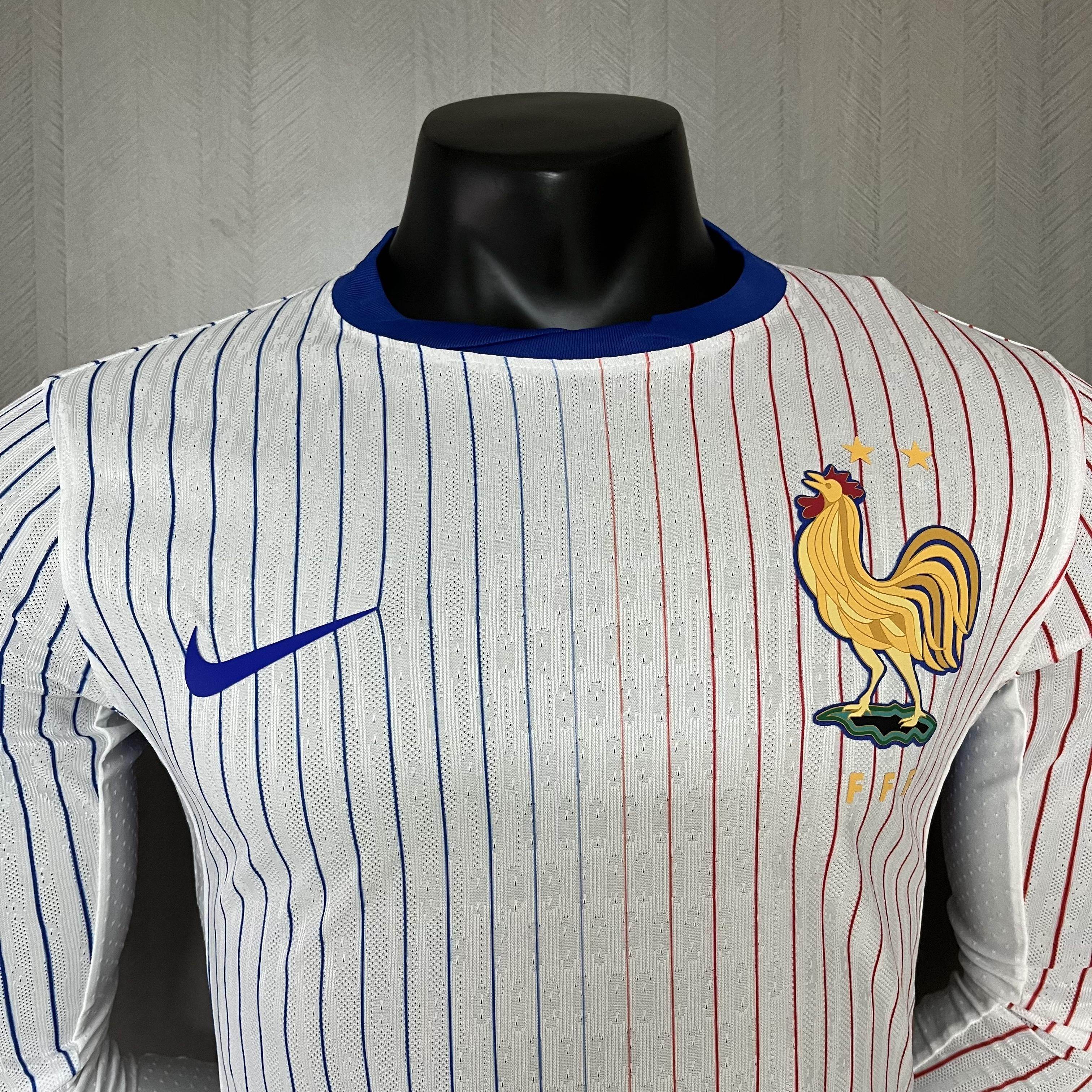 CAMISETA FRANCIA II EURO 2024 MANGA LARGA HOMBRE (VERSIÓN JUGADOR) - ZonaCamisetas