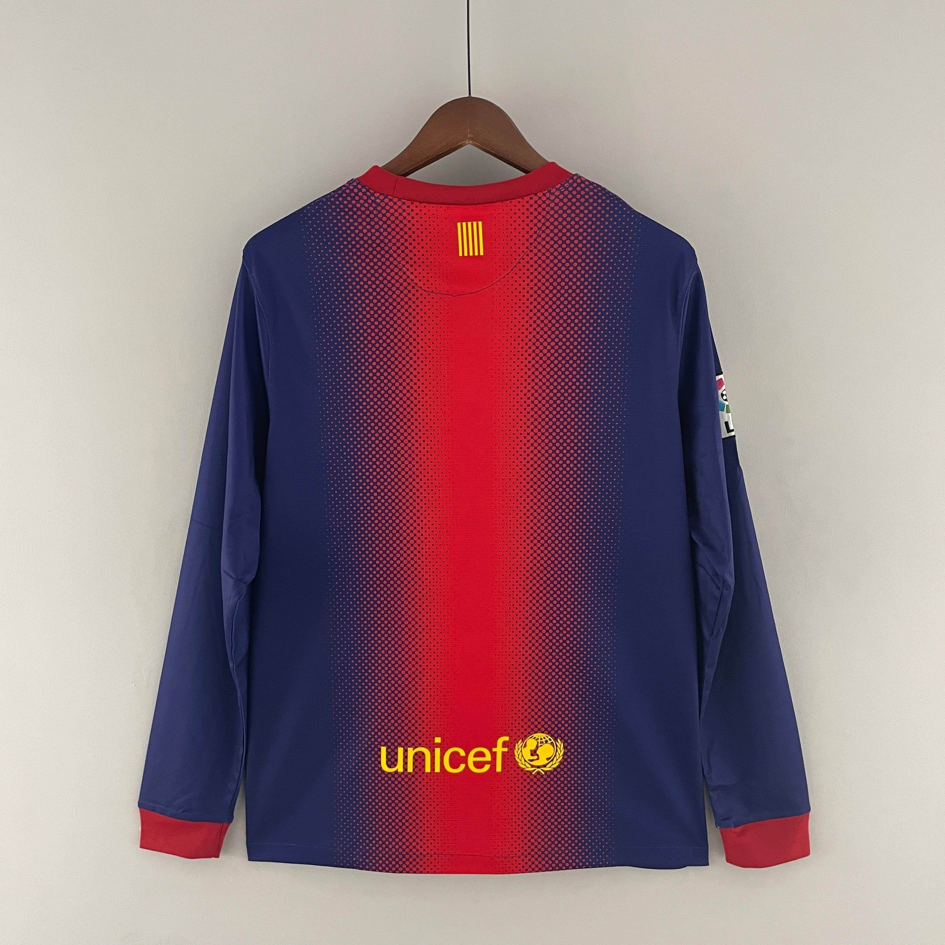 CAMISETA BARCELONA I 12/13 HOMBRE (RETRO) MANGA LARGA - ZonaCamisetas