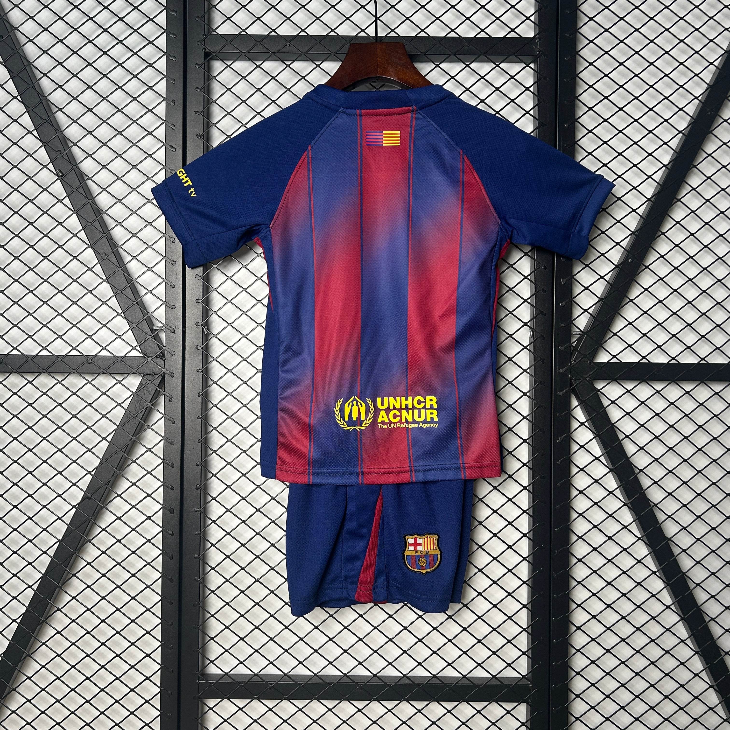 CAMISETA BARCELONA I 25/26 CONJUNTO INFANTIL - ZonaCamisetas