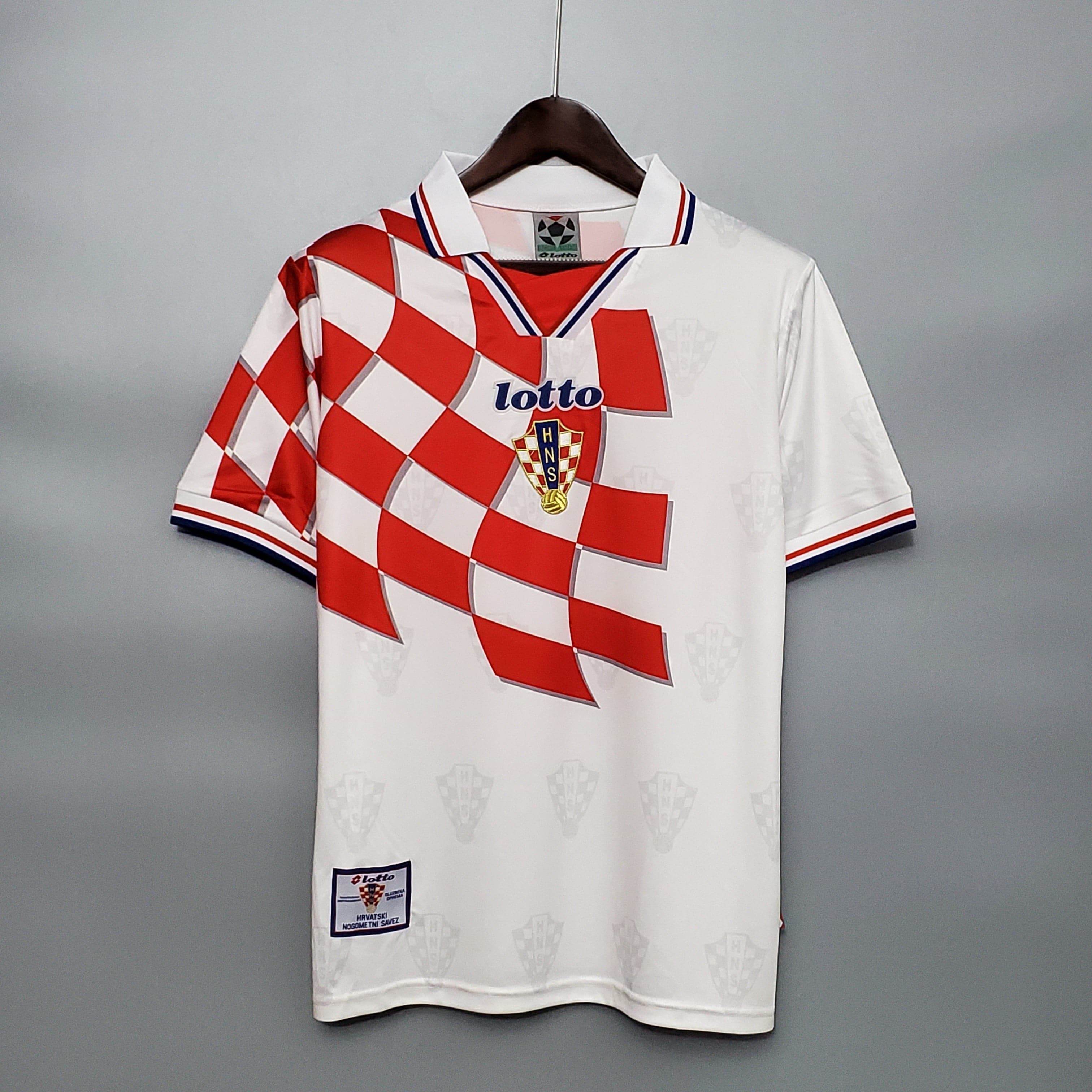 CAMISETA CROACIA II 1998 HOMBRE (RETRO) - ZonaCamisetas