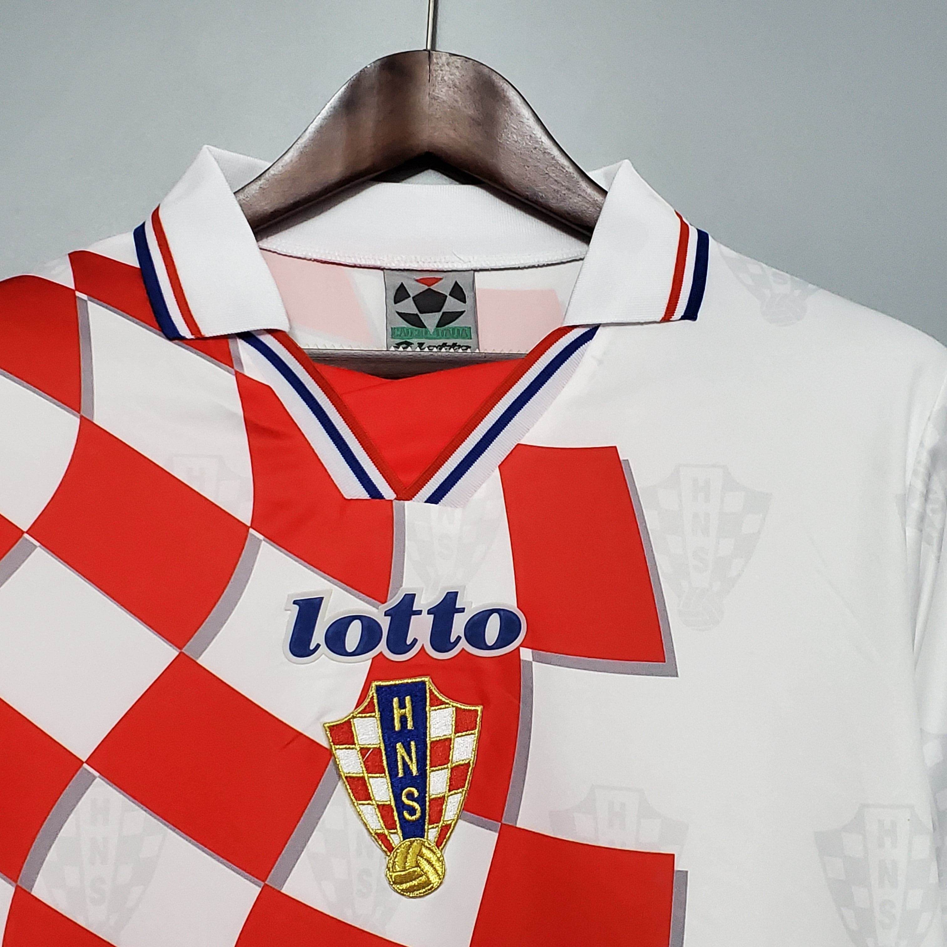 CAMISETA CROACIA II 1998 HOMBRE (RETRO) - ZonaCamisetas