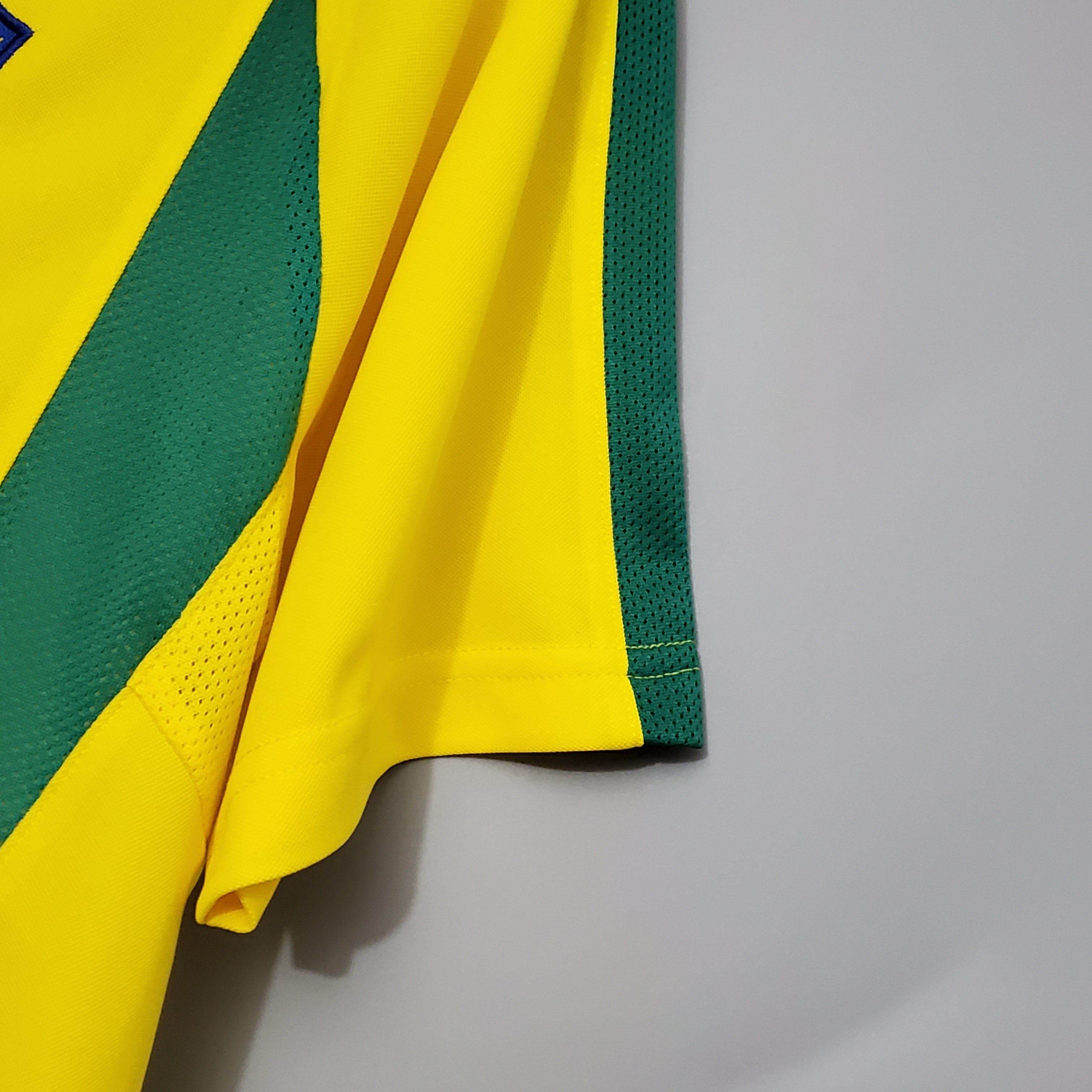 CAMISETA BRASIL I 2002 HOMBRE (RETRO) - ZonaCamisetas