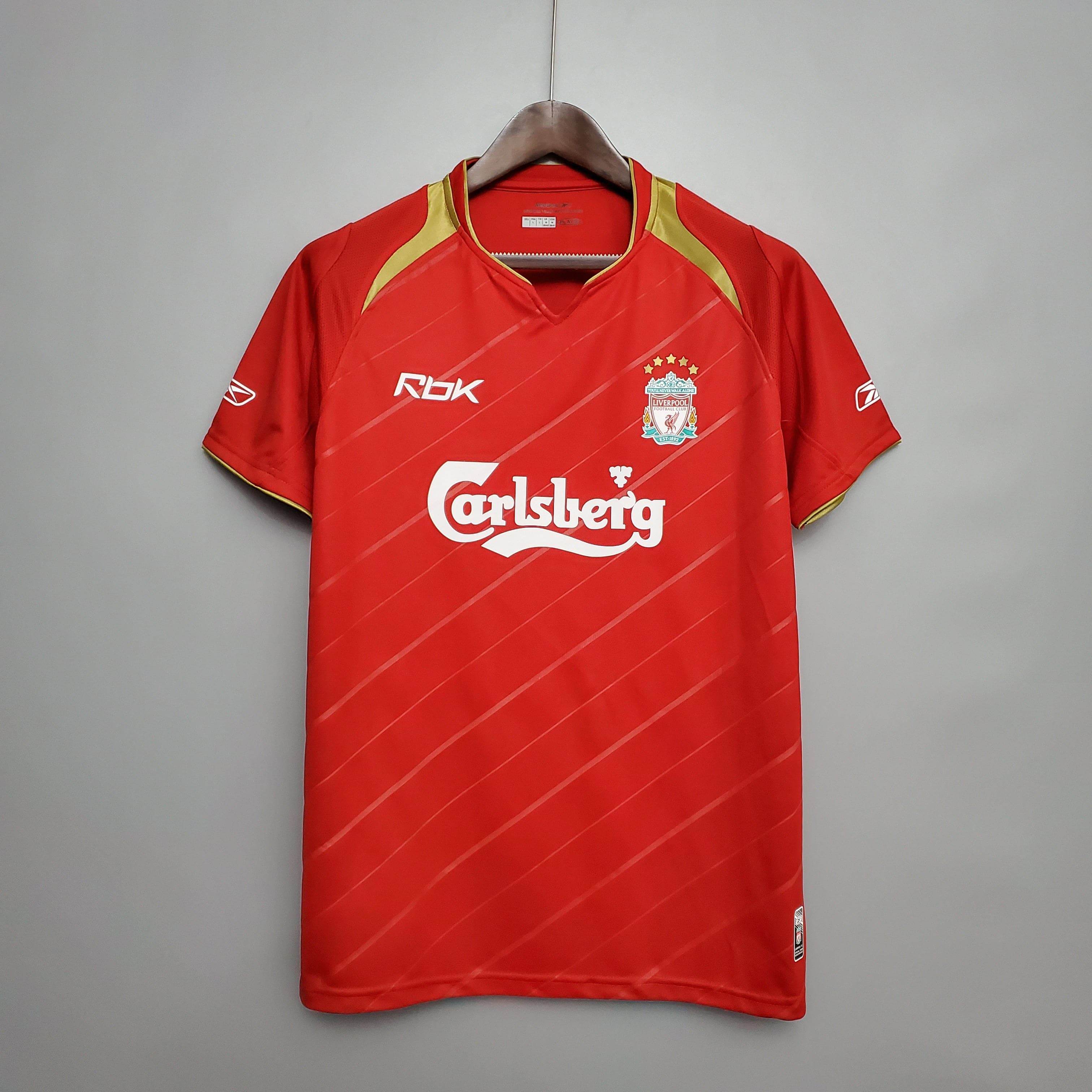 CAMISETA LIVERPOOL I 2005 HOMBRE (RETRO) - ZonaCamisetas