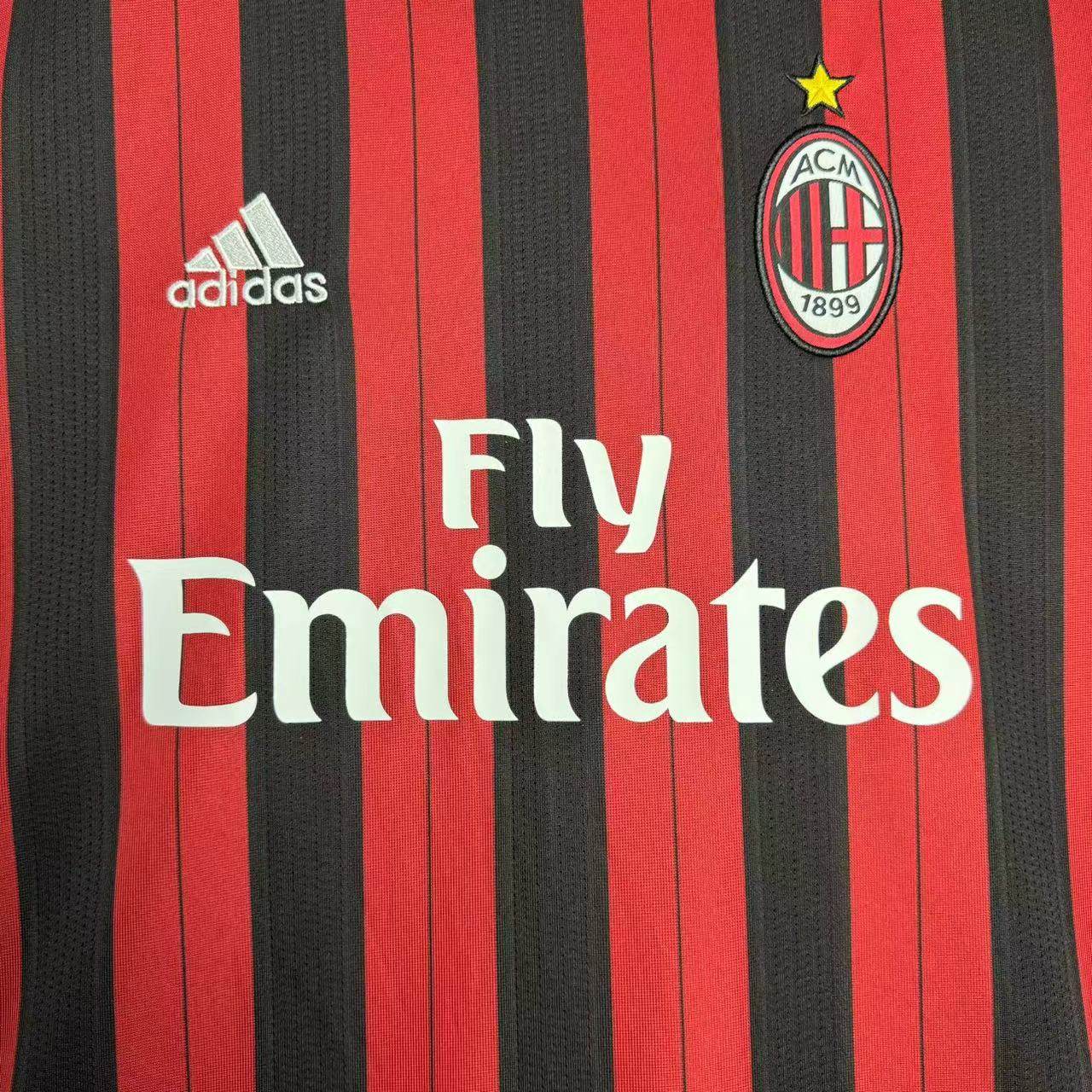 CAMISETA AC MILAN 13/14 HOMBRE (RETRO) MANGA LARGA - ZonaCamisetas