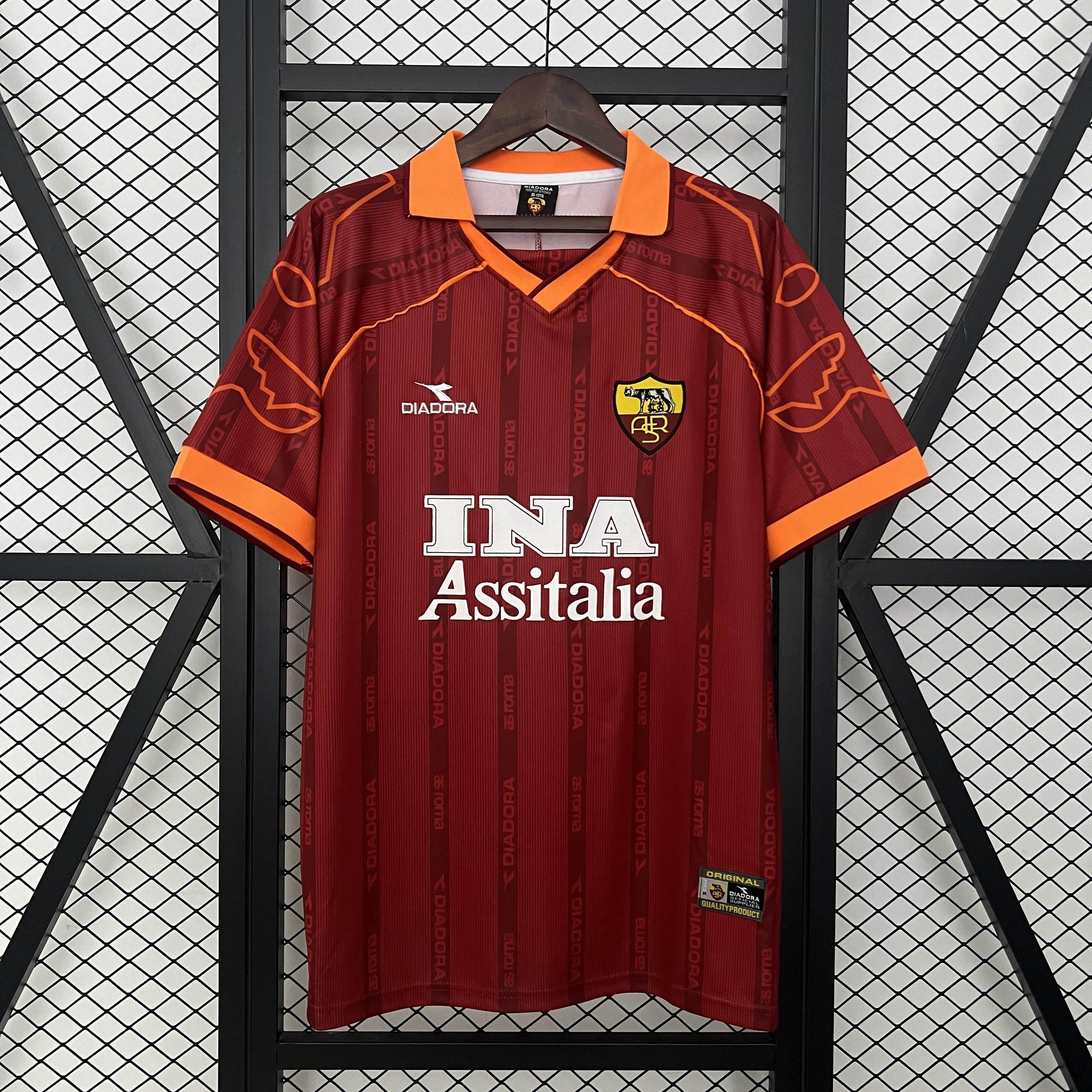 CAMISETA ROMA I 99/00 HOMBRE (RETRO) - ZonaCamisetas