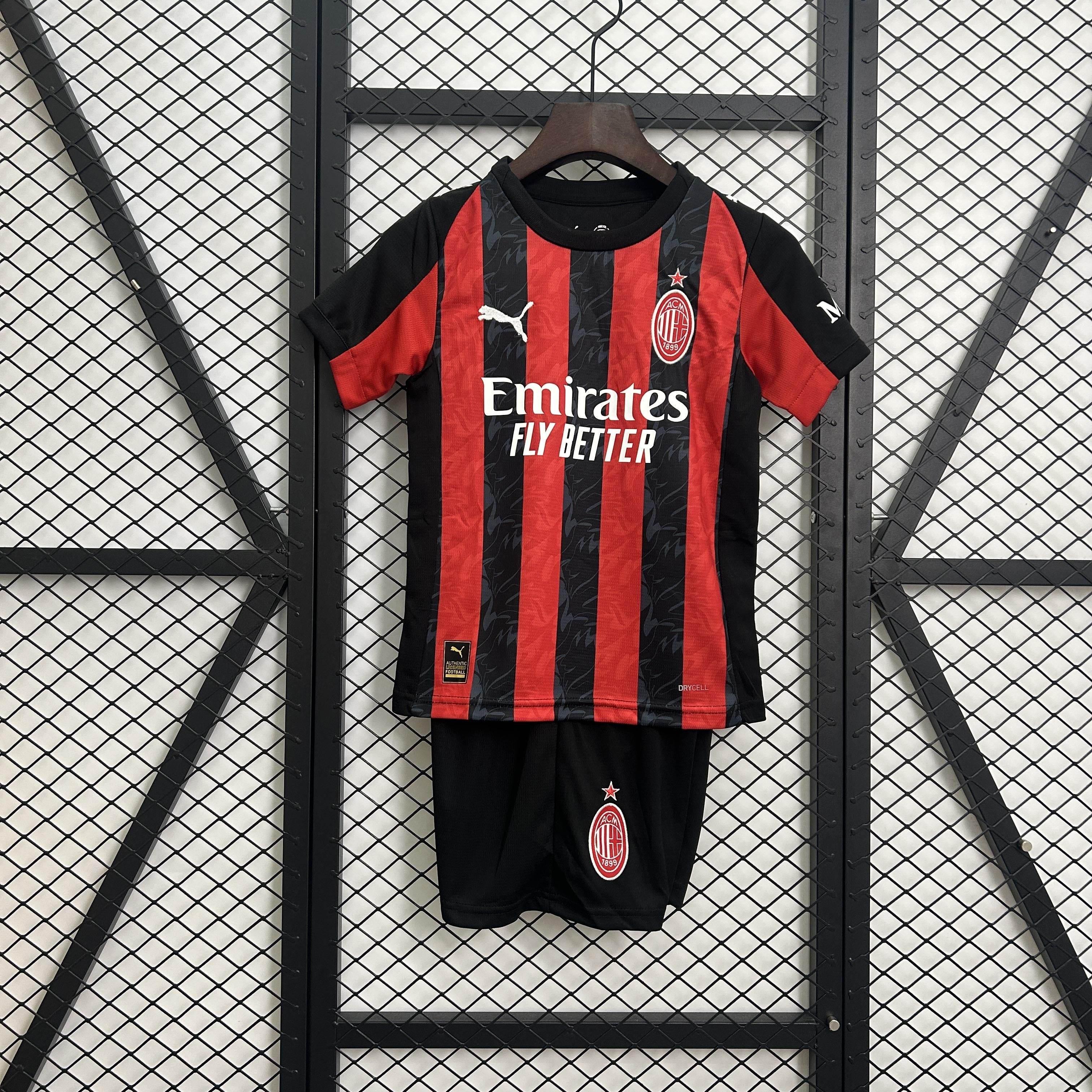 CAMISETA AC MILAN I 25/26 CONJUNTO INFANTIL - ZonaCamisetas
