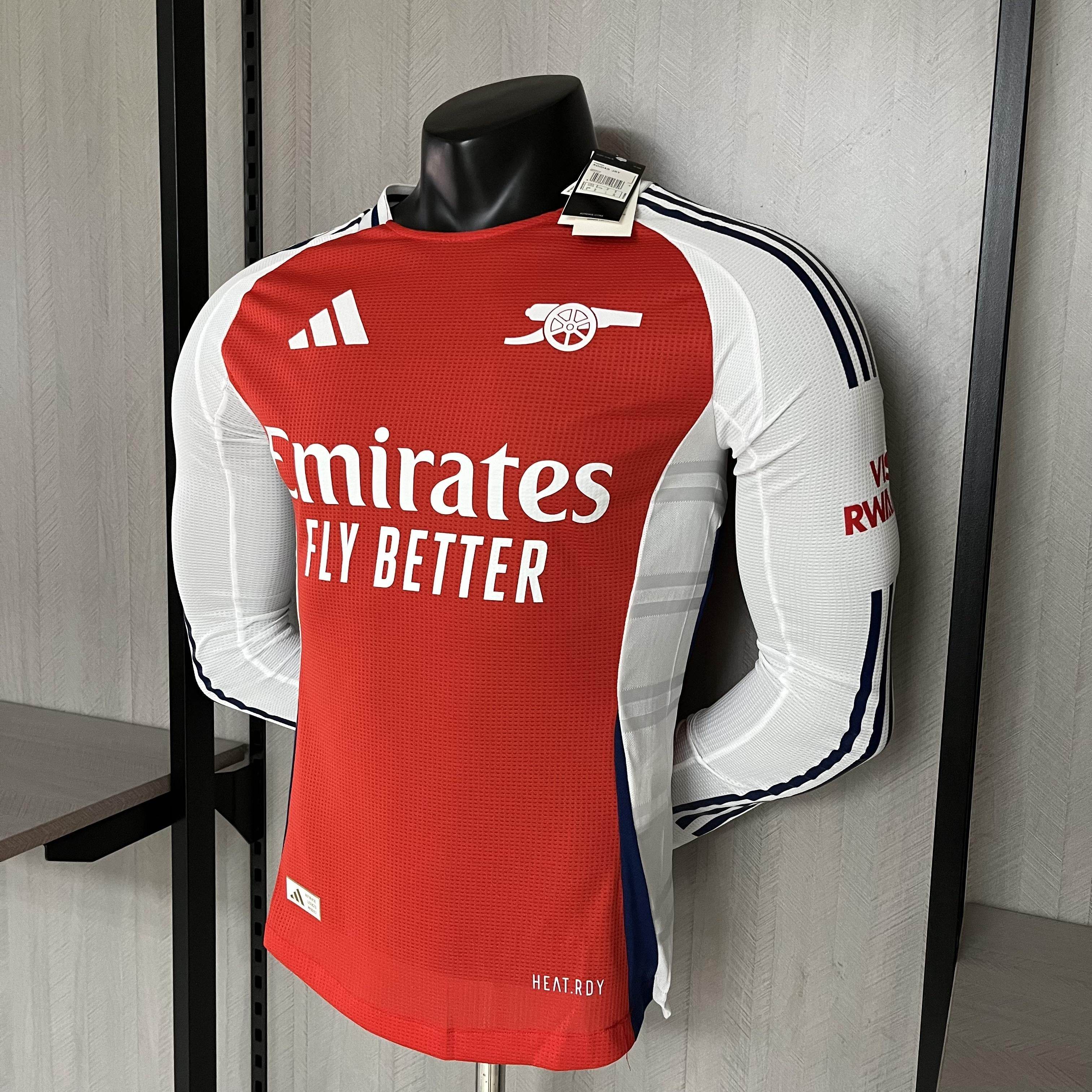 CAMISETA ARSENAL 24/25 MANGA LARGA HOMBRE (VERSIÓN JUGADOR) - ZonaCamisetas