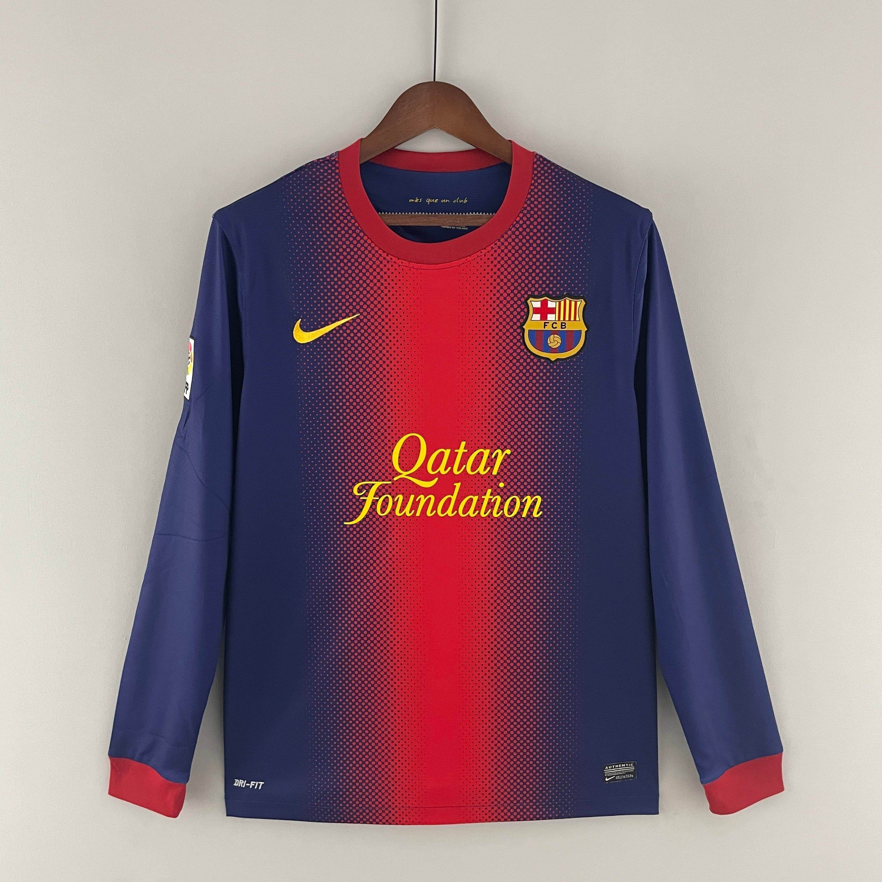 CAMISETA BARCELONA I 12/13 HOMBRE (RETRO) MANGA LARGA - ZonaCamisetas