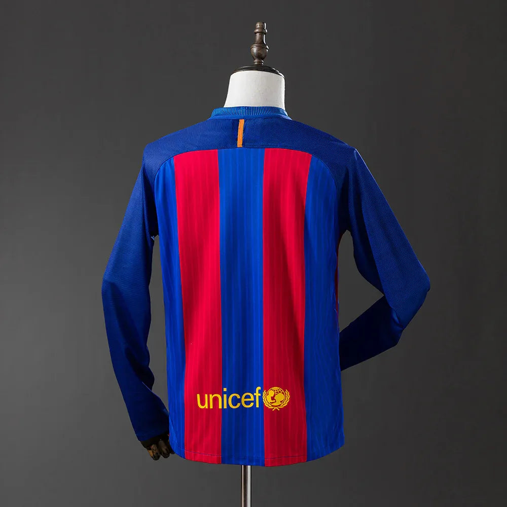 CAMISETA BARCELONA I 16/17 MANGA LARGA HOMBRE (RETRO) - ZonaCamisetas