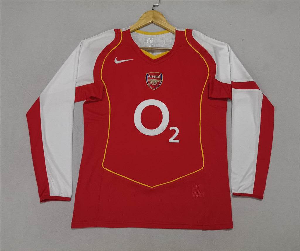 CAMISETA ARSENAL I 04/05 HOMBRE (RETRO) MANGA LARGA - ZonaCamisetas