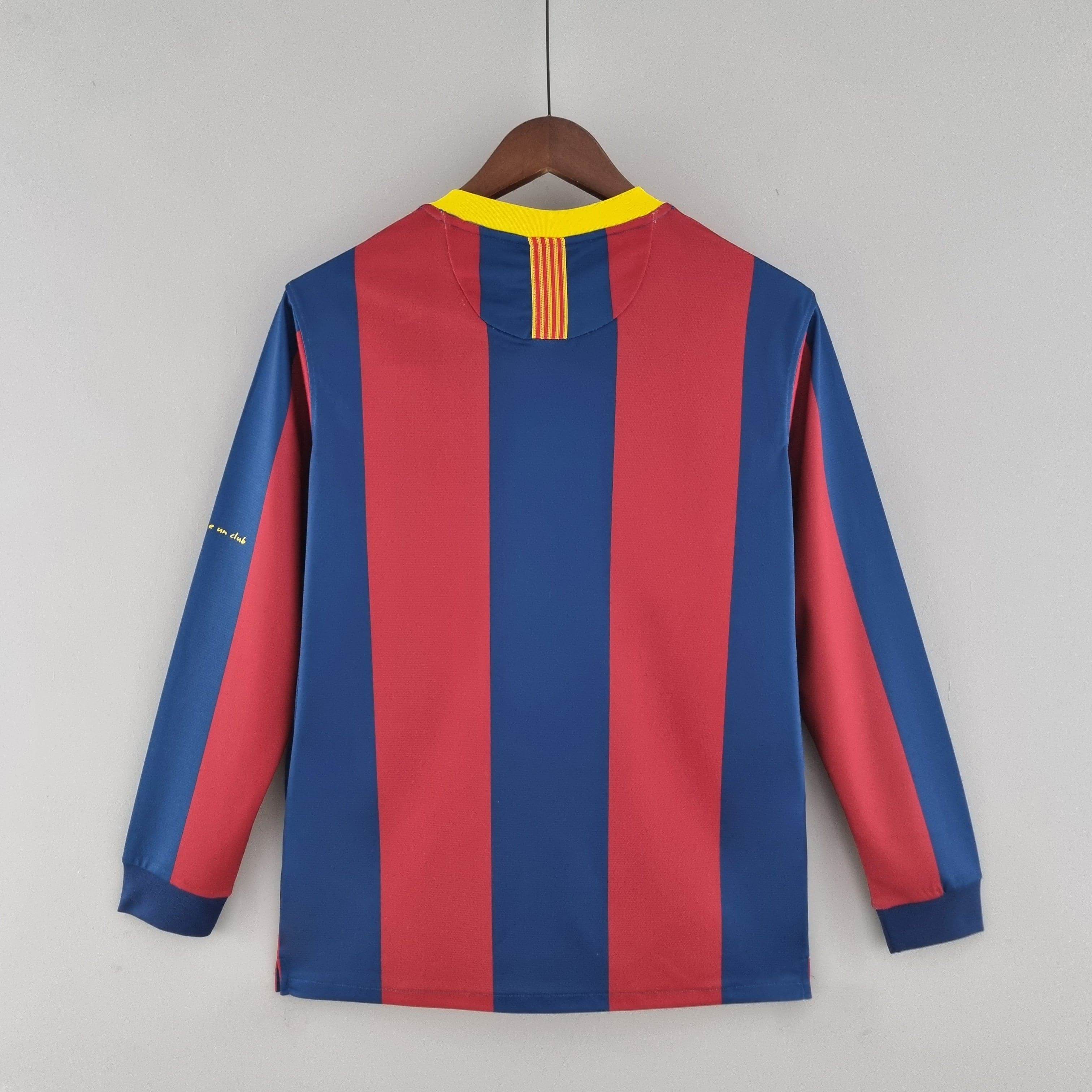 CAMISETA BARCELONA I 10/11 HOMBRE (RETRO) MANGA LARGA - ZonaCamisetas