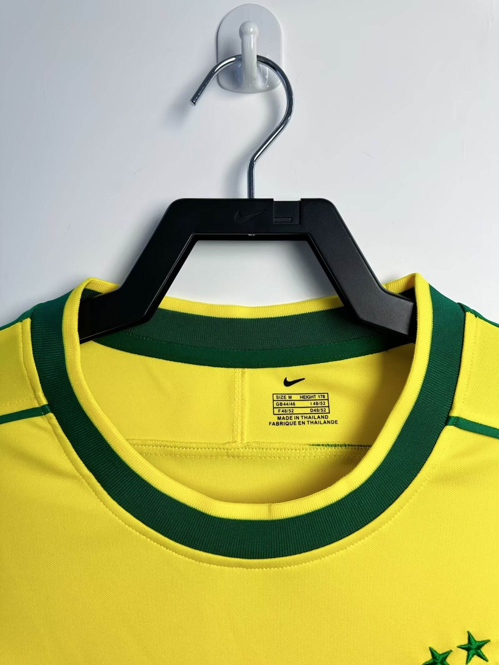CAMISETA BRASIL I 98 HOMBRE MANGA LARGA (RETRO) - ZonaCamisetas
