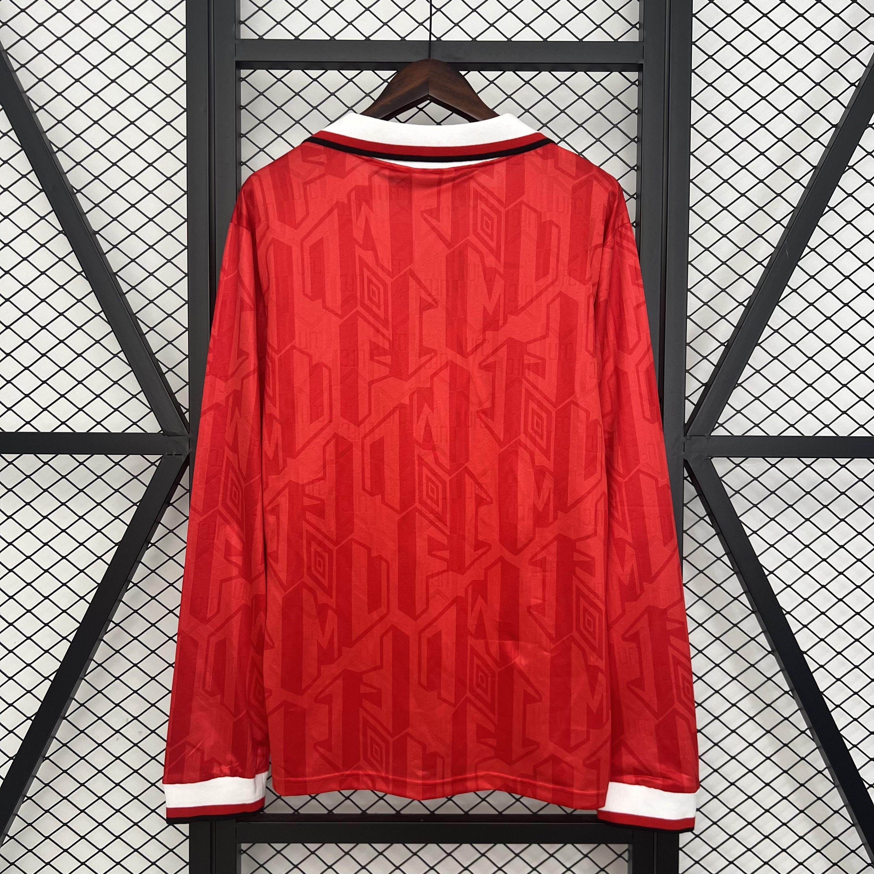 CAMISETA MANCHESTER UNITED I 92/94 HOMBRE (RETRO) MANGA LARGA - ZonaCamisetas