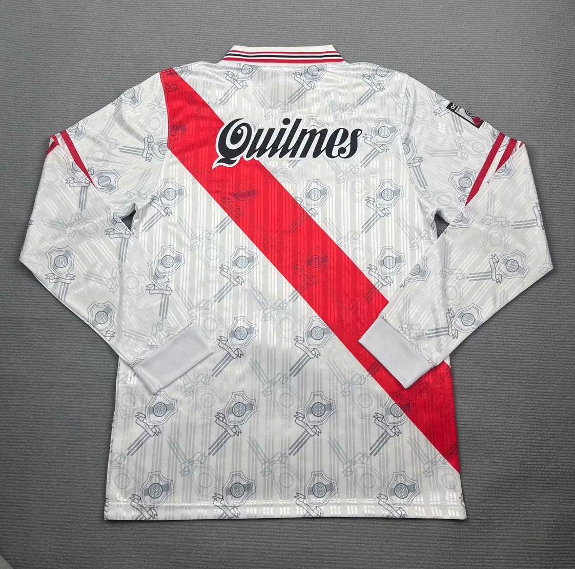 CAMISETA RIVER PLATE l 1996 HOMBRE (RETRO) MANGA LARGA - ZonaCamisetas