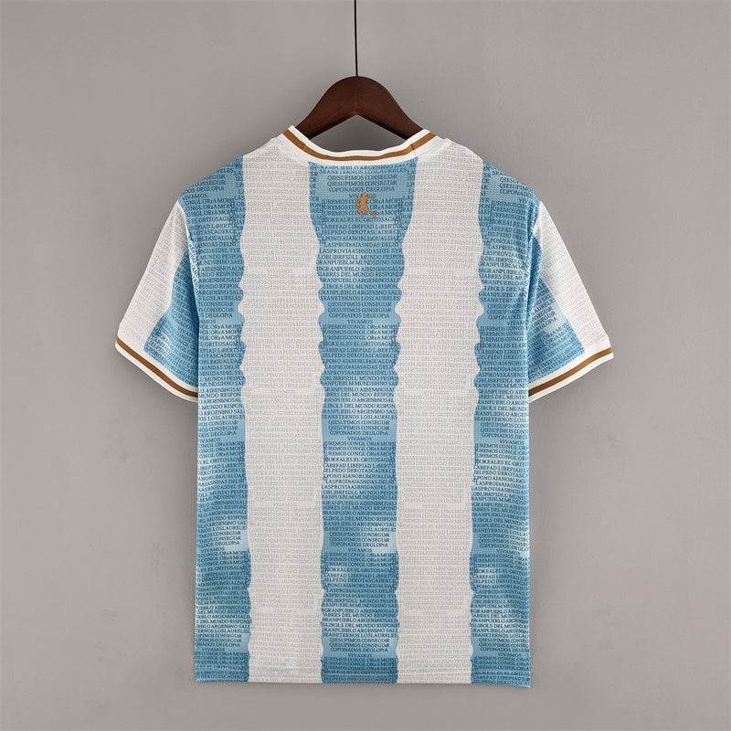 CAMISETA ARGENTINA EDICIÓN COMEMORATIVA I 2022 HOMBRE (RETRO) - ZonaCamisetas