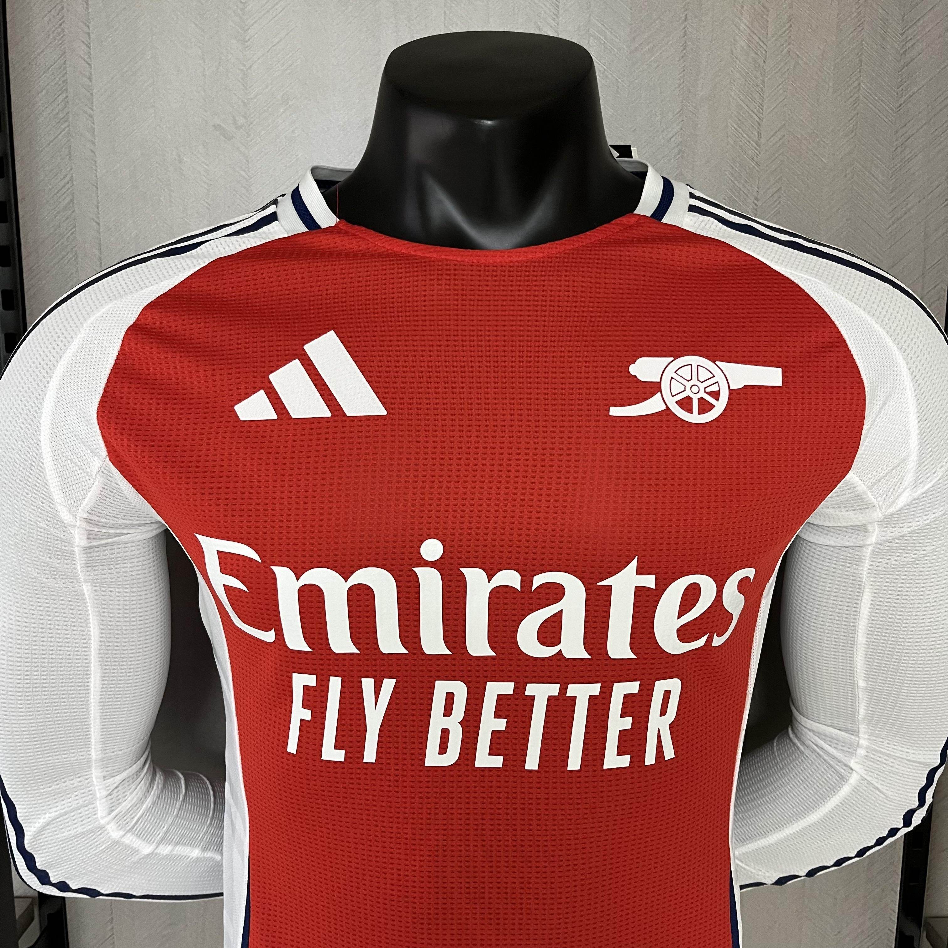 CAMISETA ARSENAL 24/25 MANGA LARGA HOMBRE (VERSIÓN JUGADOR) - ZonaCamisetas