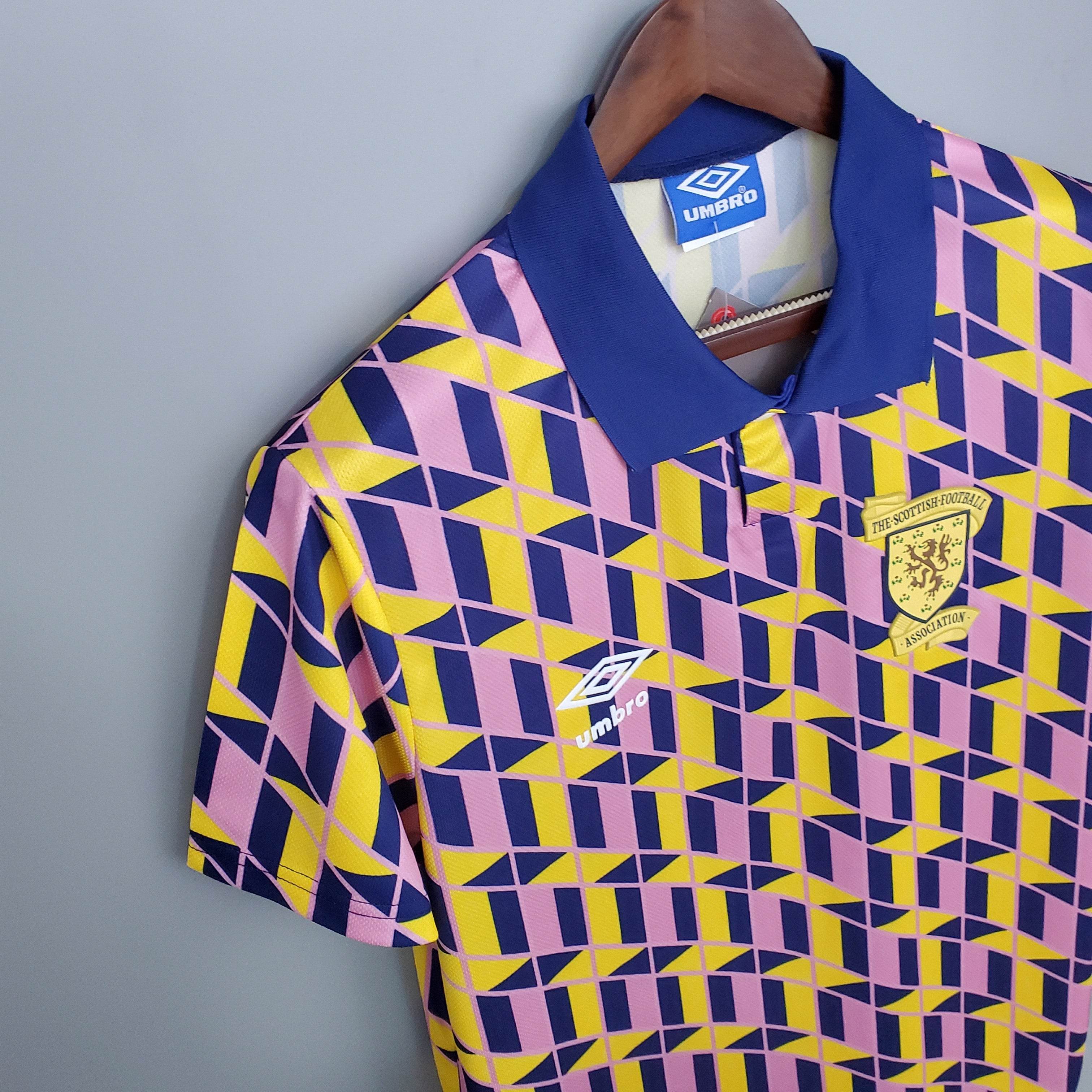 CAMISETA SCOTLAND 88/89 HOMBRE (RETRO) - ZonaCamisetas