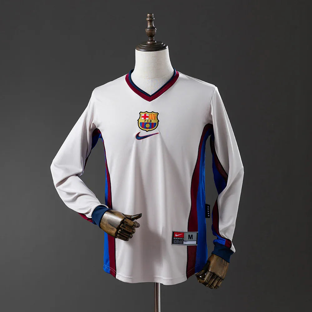 CAMISETA BARCELONA II 98/99 MANGA LARGA HOMBRE (RETRO) - ZonaCamisetas