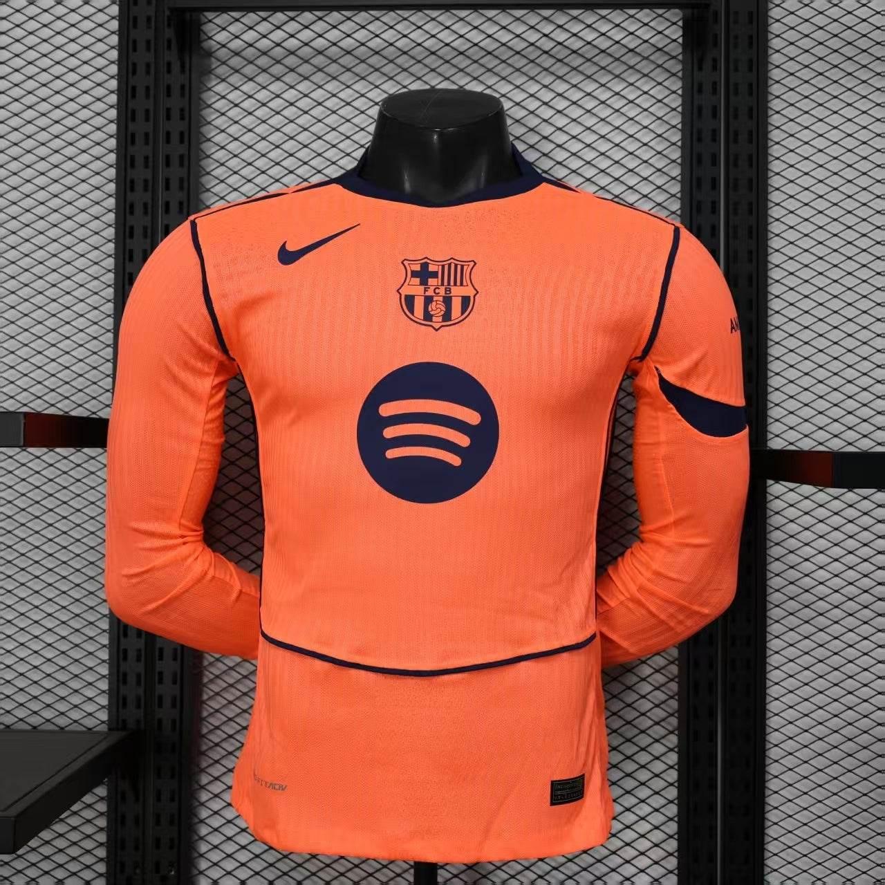 CAMISETA BARCELONA lII 25/26 MANGA LARGA HOMBRE (VERSIÓN JUGADOR) - ZonaCamisetas