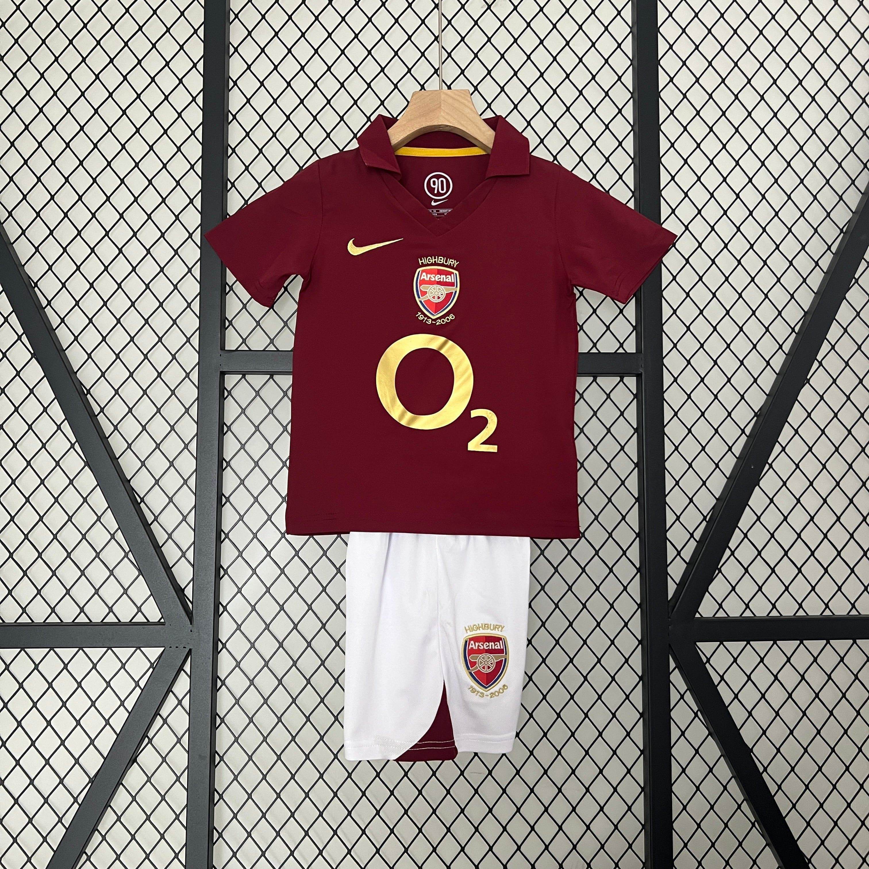 CAMISETA ARSENAL I 05/06 CONJUNTO INFANTIL - ZonaCamisetas