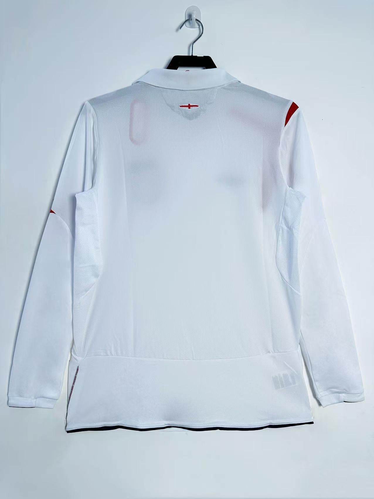 CAMISETA INGLATERRA I 2006 MANGA LARGA HOMBRE (RETRO) - ZonaCamisetas