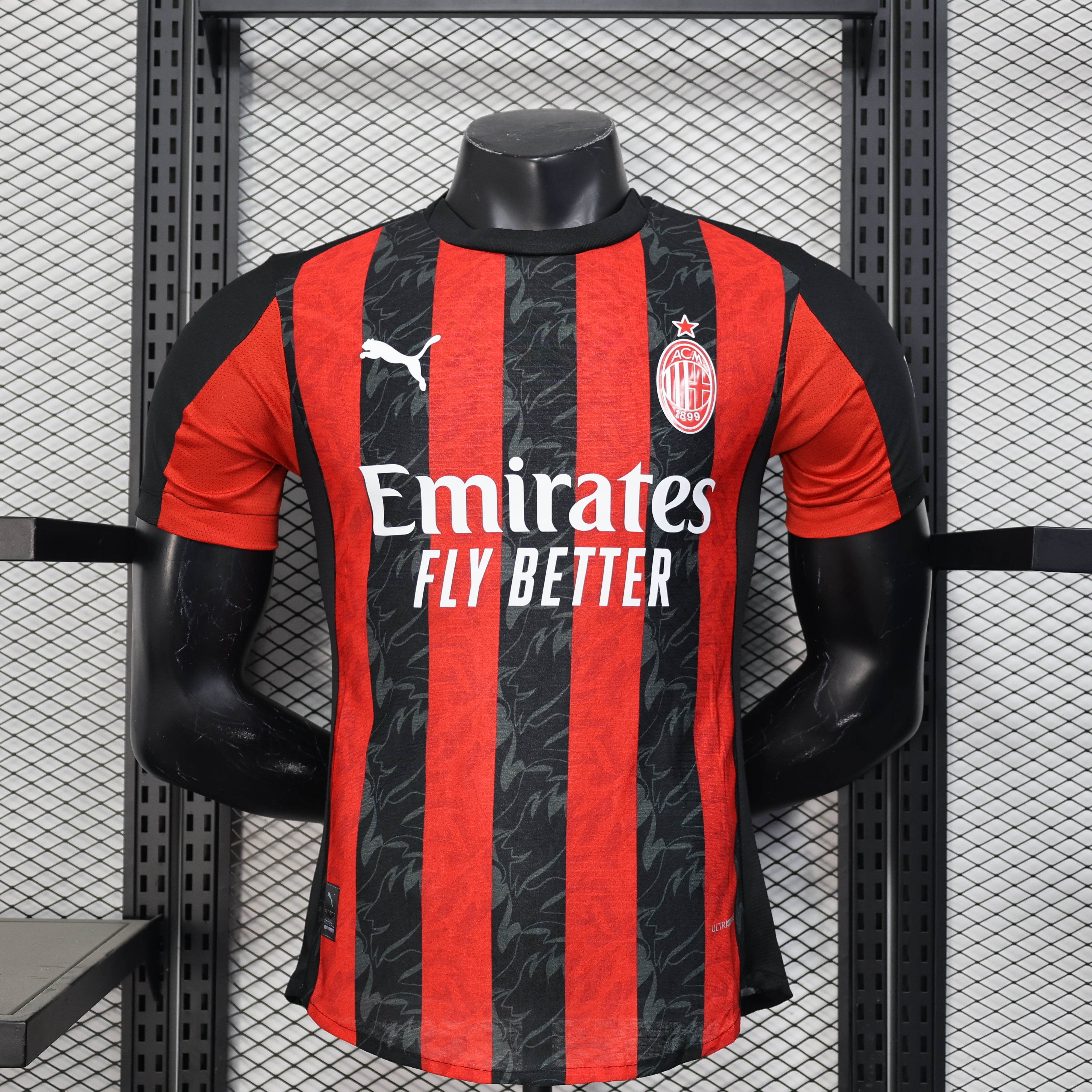 CAMISETA AC MILAN I 25/26 HOMBRE (VERSIÓN JUGADOR) - ZonaCamisetas