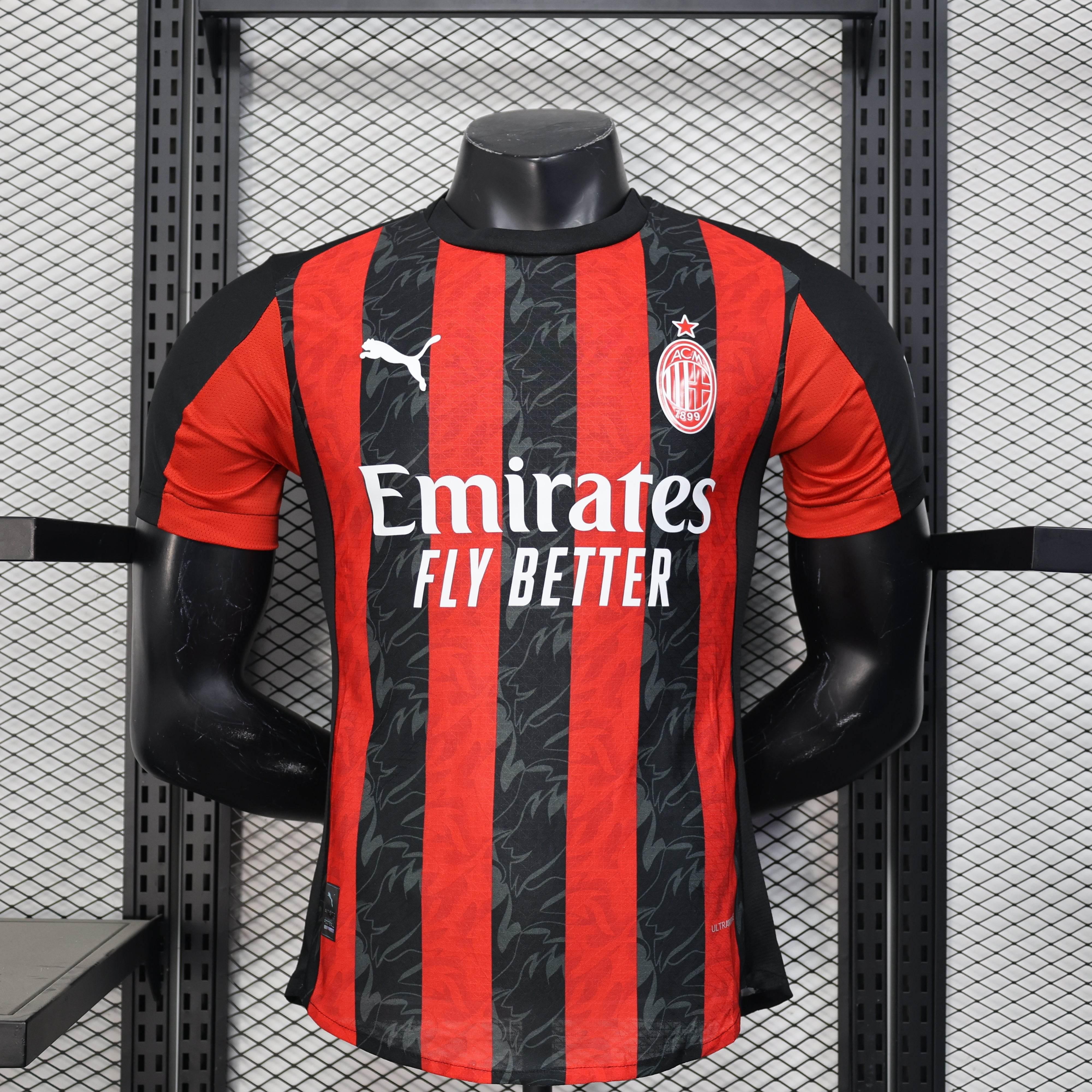 CAMISETA AC MILAN I 25/26 HOMBRE (VERSIÓN JUGADOR) - ZonaCamisetas