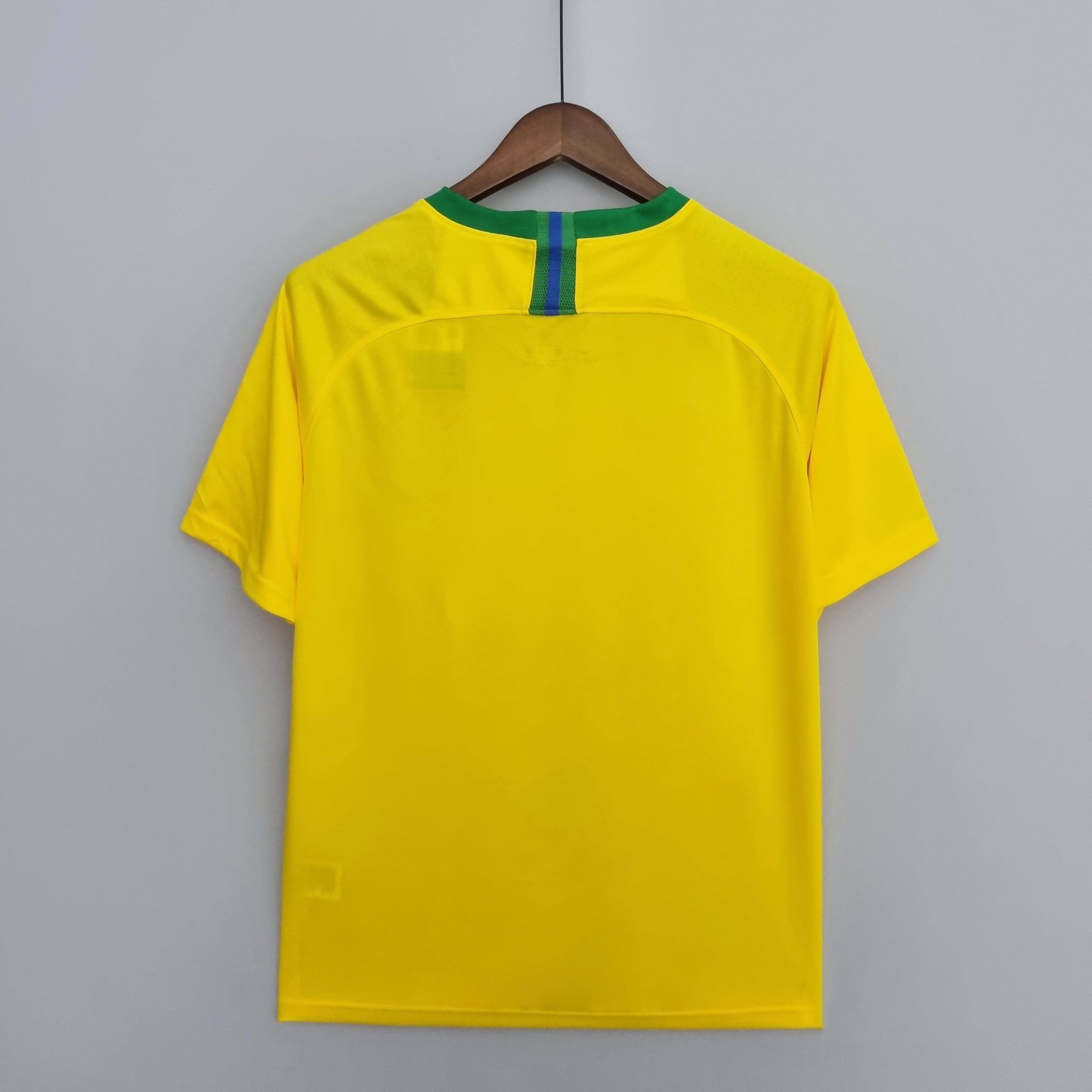 CAMISETA BRASIL I 2018 HOMBRE (RETRO) - ZonaCamisetas