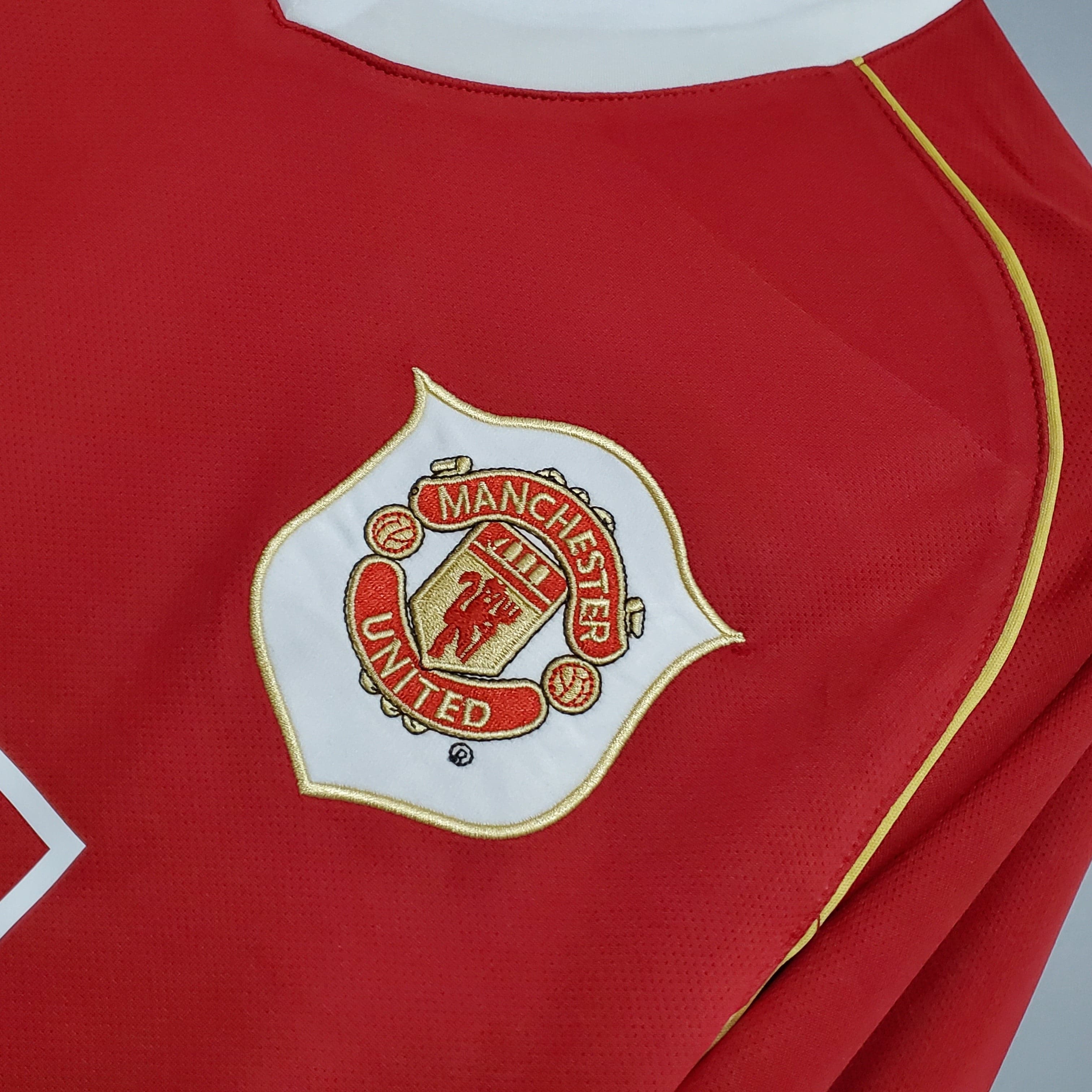 CAMISETA MANCHESTER UNITED I 06/07 HOMBRE (RETRO) MANGA LARGA