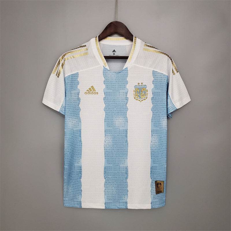 CAMISETA ARGENTINA EDICIÓN COMEMORATIVA Il 2021 HOMBRE (RETRO) - ZonaCamisetas