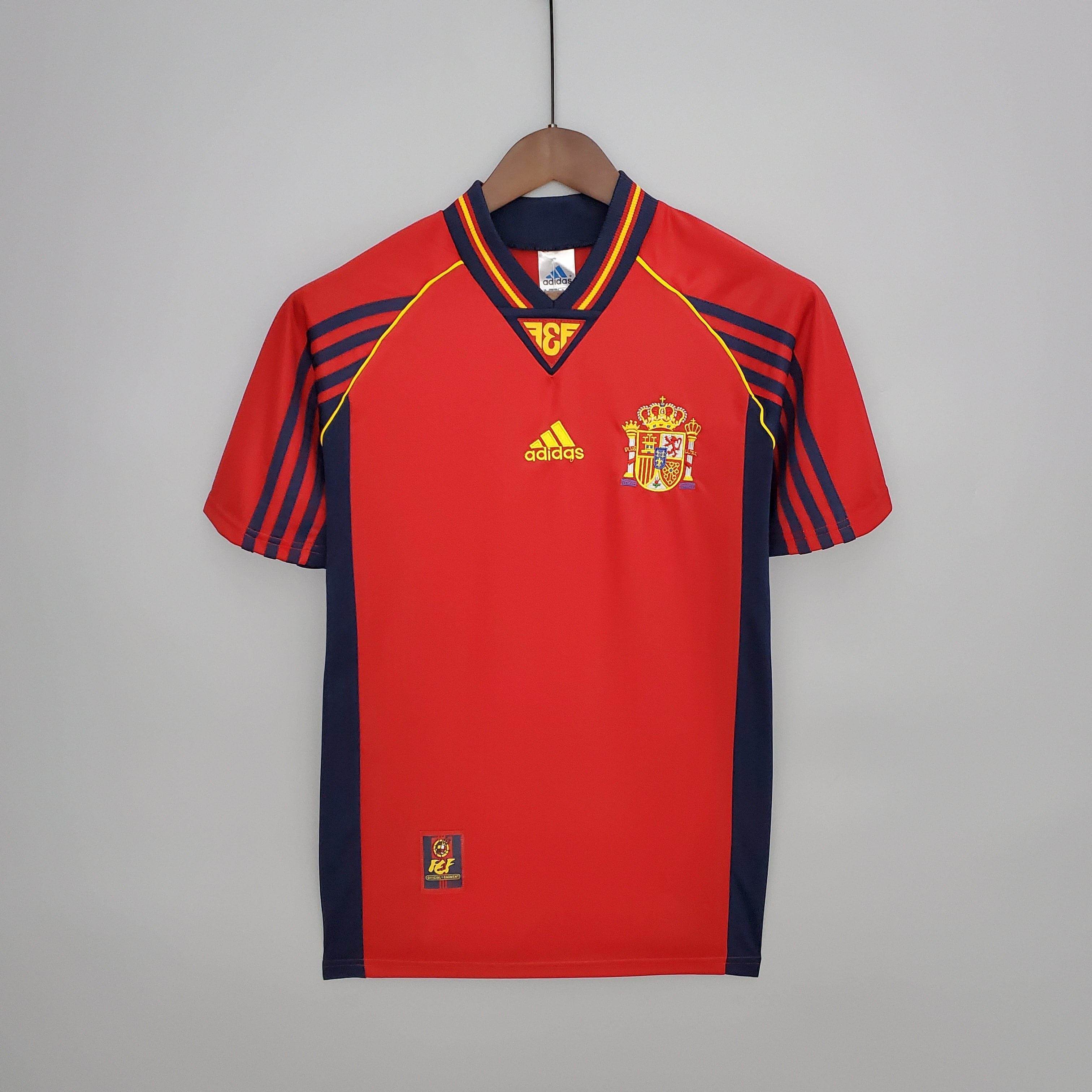 CAMISETA ESPAÑA I 98 HOMBRE (RETRO) - ZonaCamisetas
