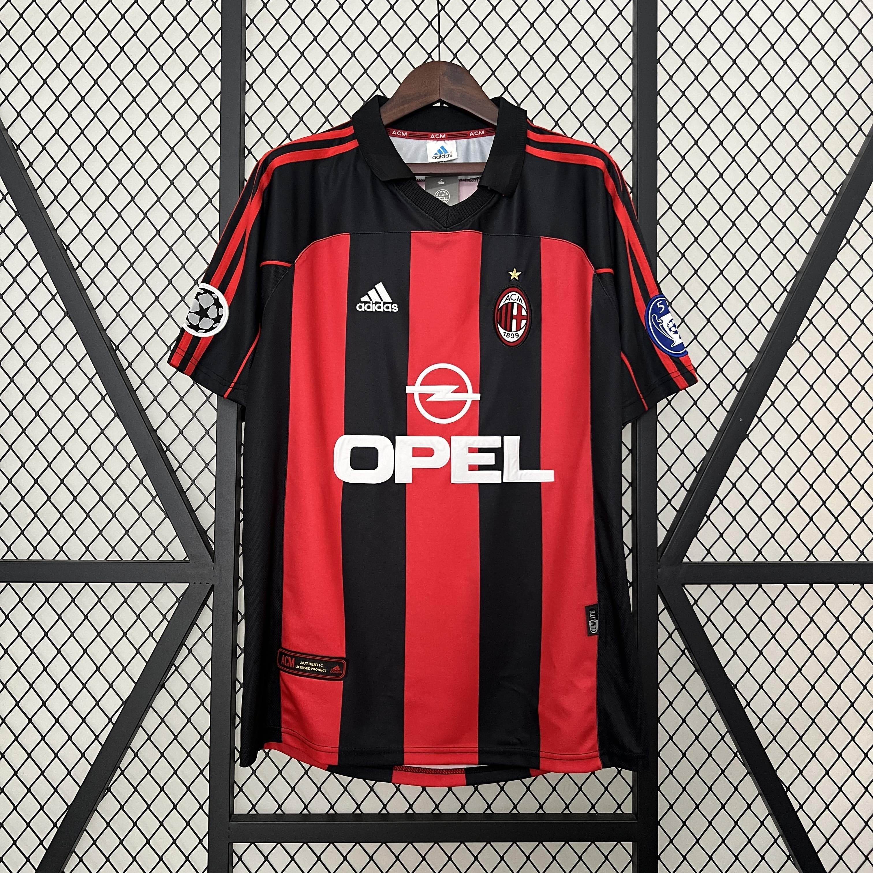 CAMISETA AC MILAN I 00/01 HOMBRE (RETRO) - ZonaCamisetas