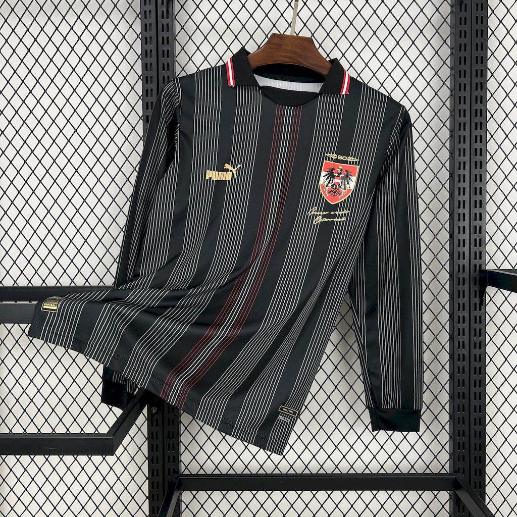 CAMISETA AUSTRIA l 24/25 50th HOMBRE (VERSIÓN FAN) MANGA LARGA - ZonaCamisetas