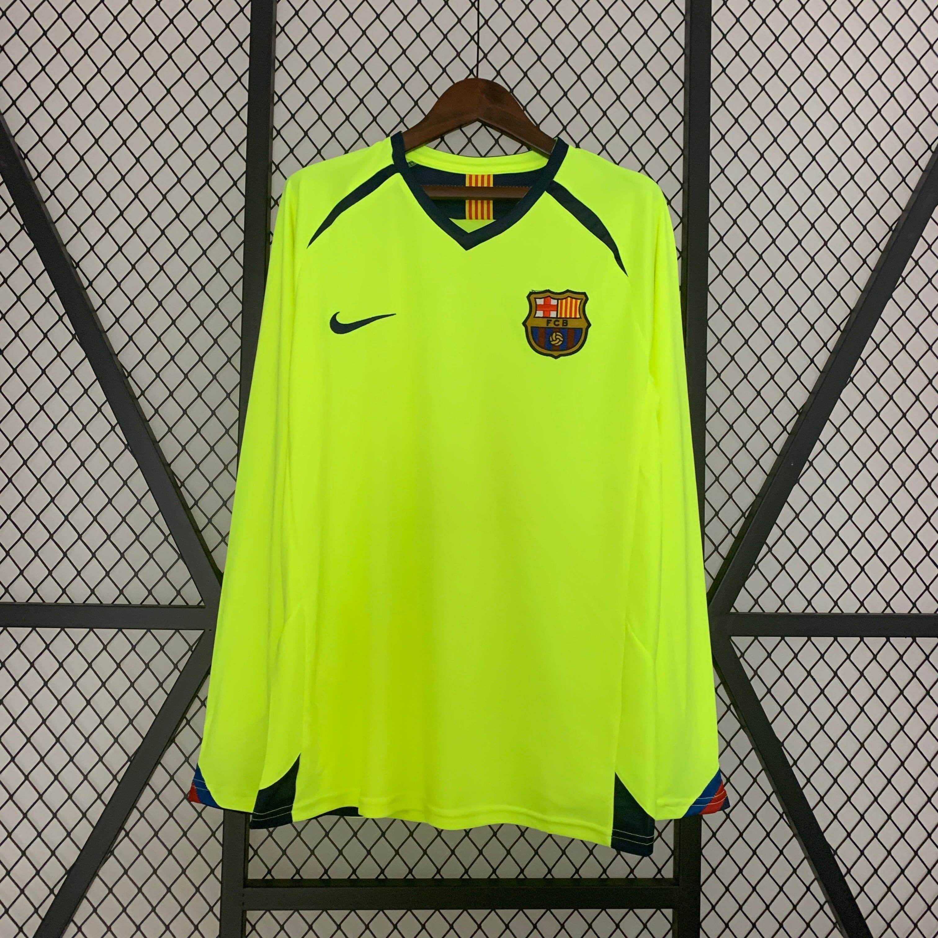 CAMISETA BARCELONA II 05/06 HOMBRE (RETRO) MANGA LARGA - ZonaCamisetas