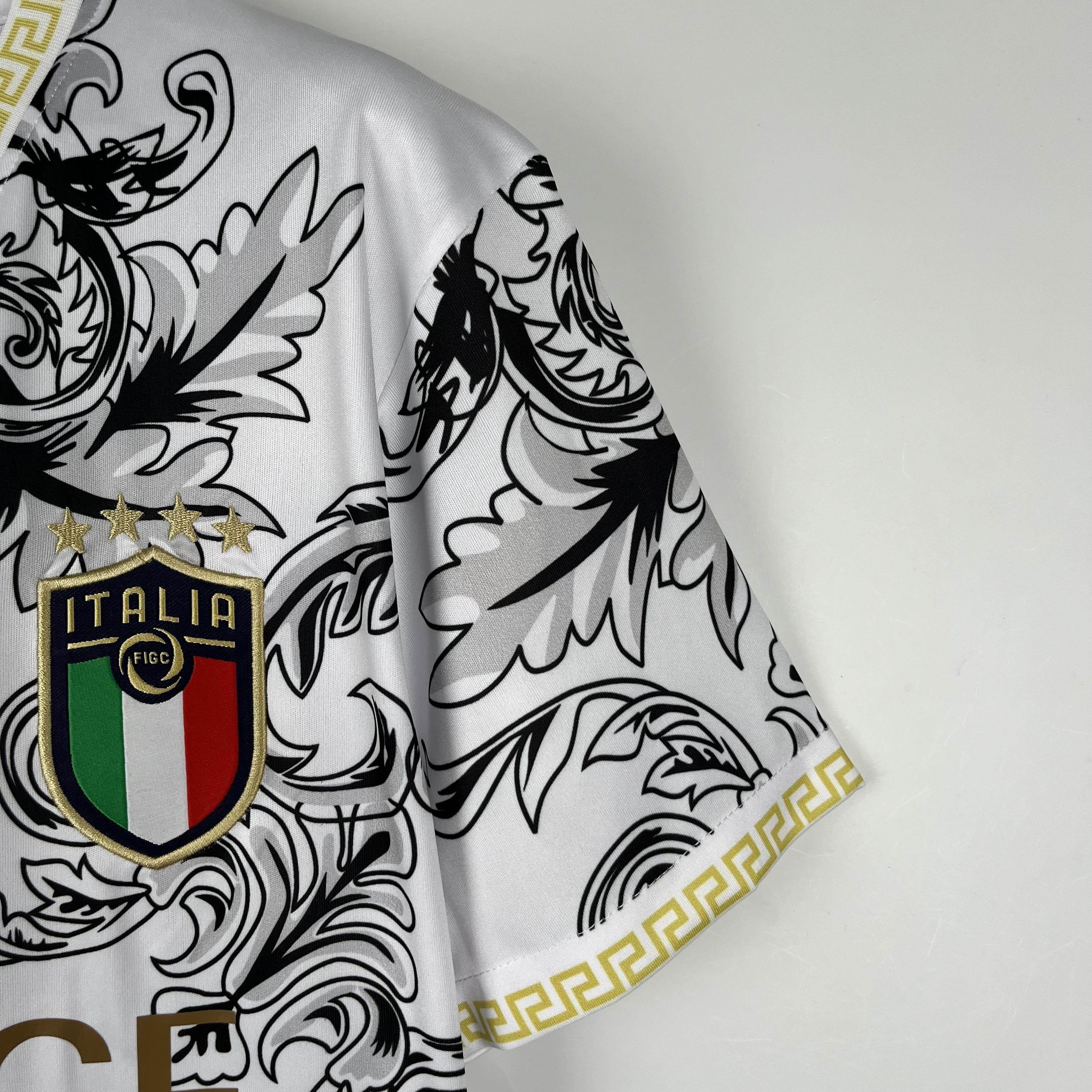 CAMISETA ITALIA EDICIÓN ESPECIAL WHITE 2024 HOMBRE (VERSIÓN FAN) - ZonaCamisetas