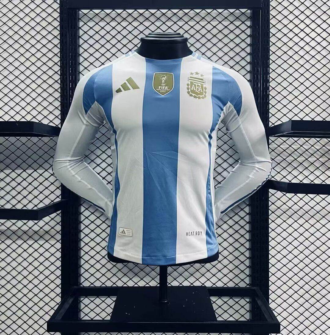CAMISETA ARGENTINA I 2024 HOMBRE MANGA LARGA (VERSIÓN JUGADOR) - ZonaCamisetas