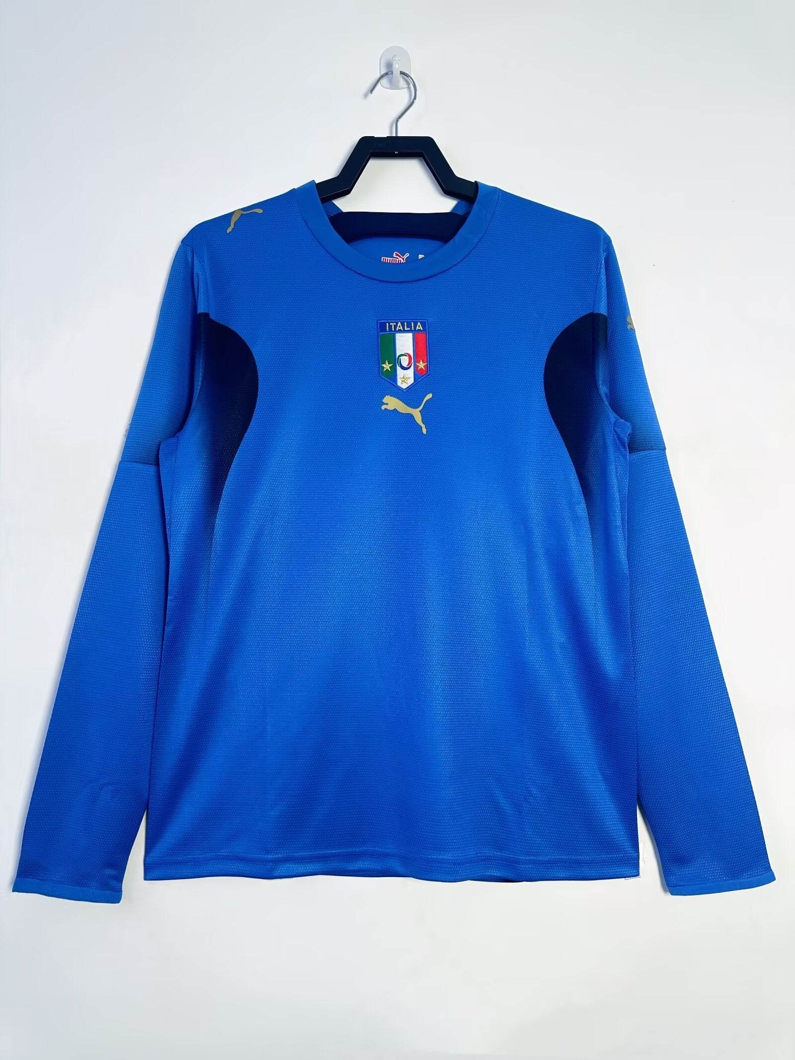 CAMISETA ITALIA I 2006 HOMBRE MANGA LARGA (RETRO) - ZonaCamisetas