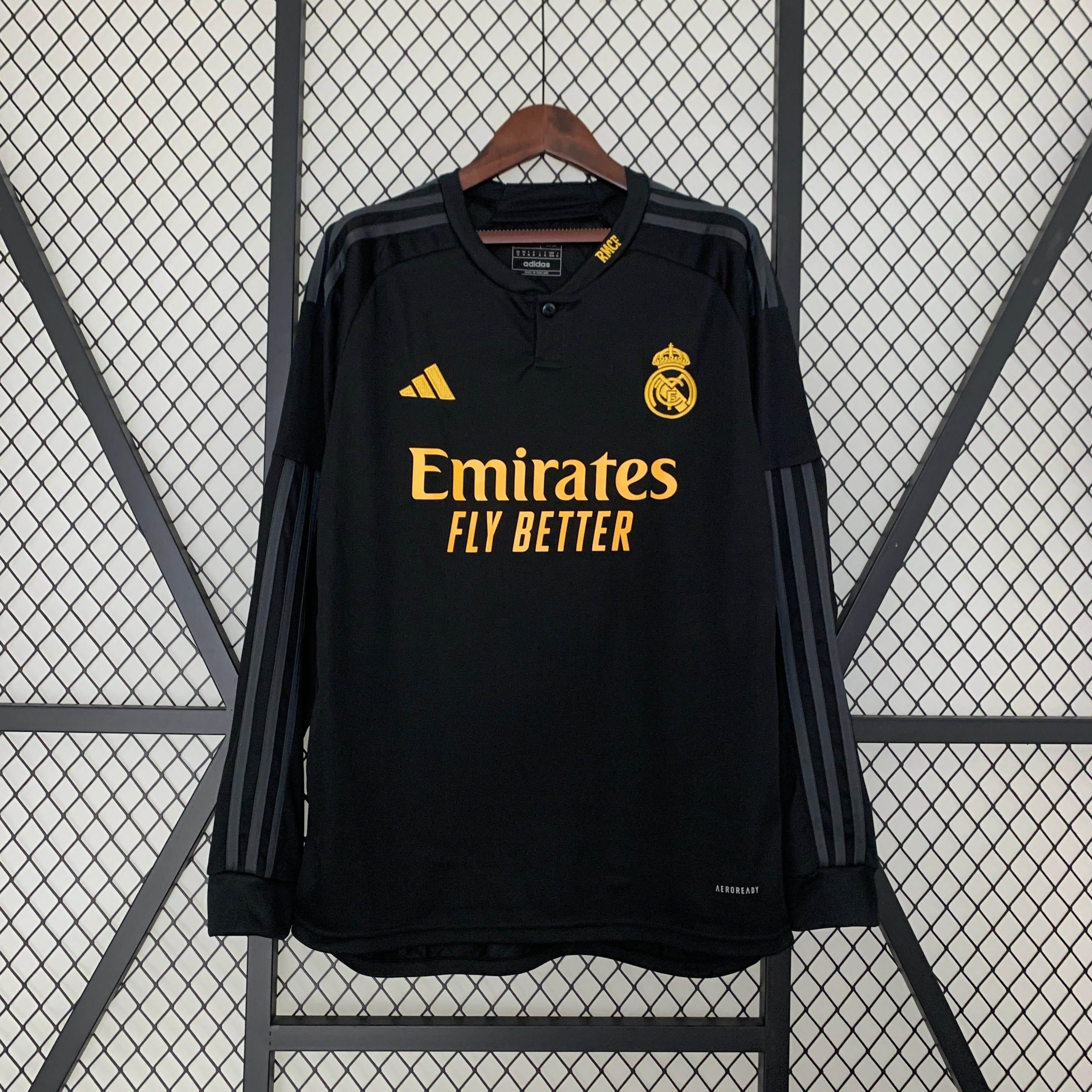 CAMISETA REAL MADRID III 23/24 HOMBRE MANGA LARGA (VERSIÓN FAN) - ZonaCamisetas