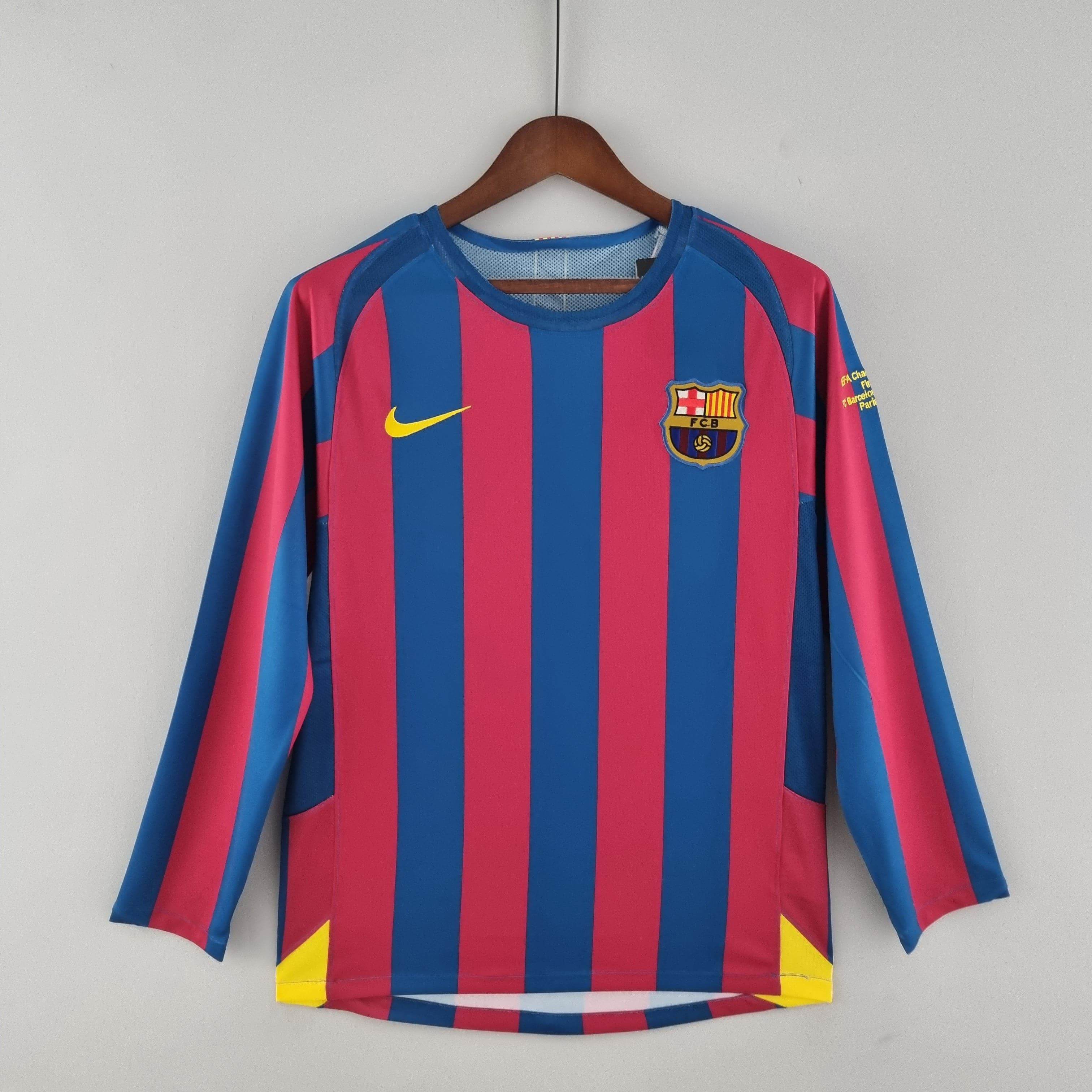CAMISETA BARCELONA I 05/06 HOMBRE (RETRO) MANGA LARGA - ZonaCamisetas