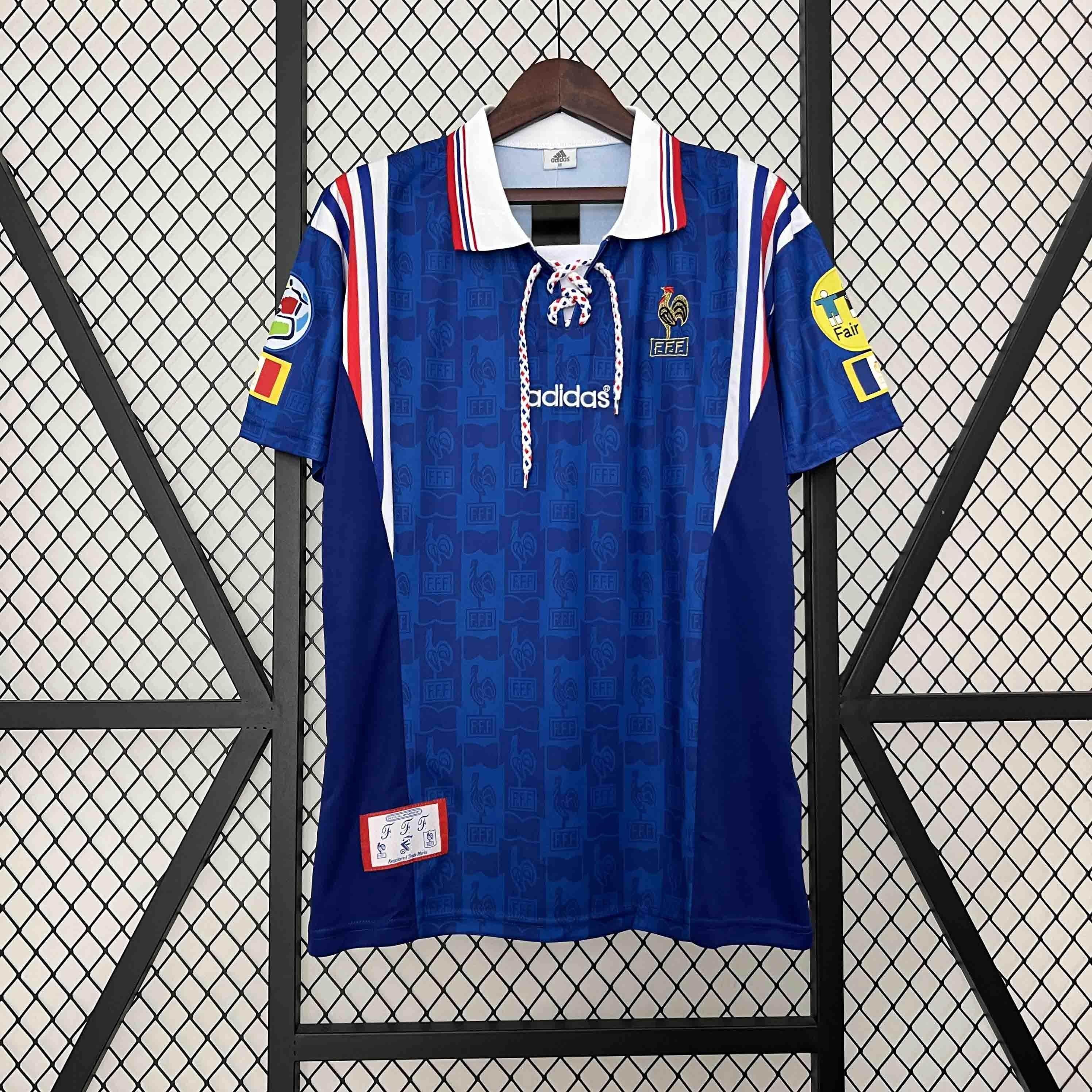 CAMISETA FRANCIA I 96/97 HOMBRE (RETRO) - ZonaCamisetas
