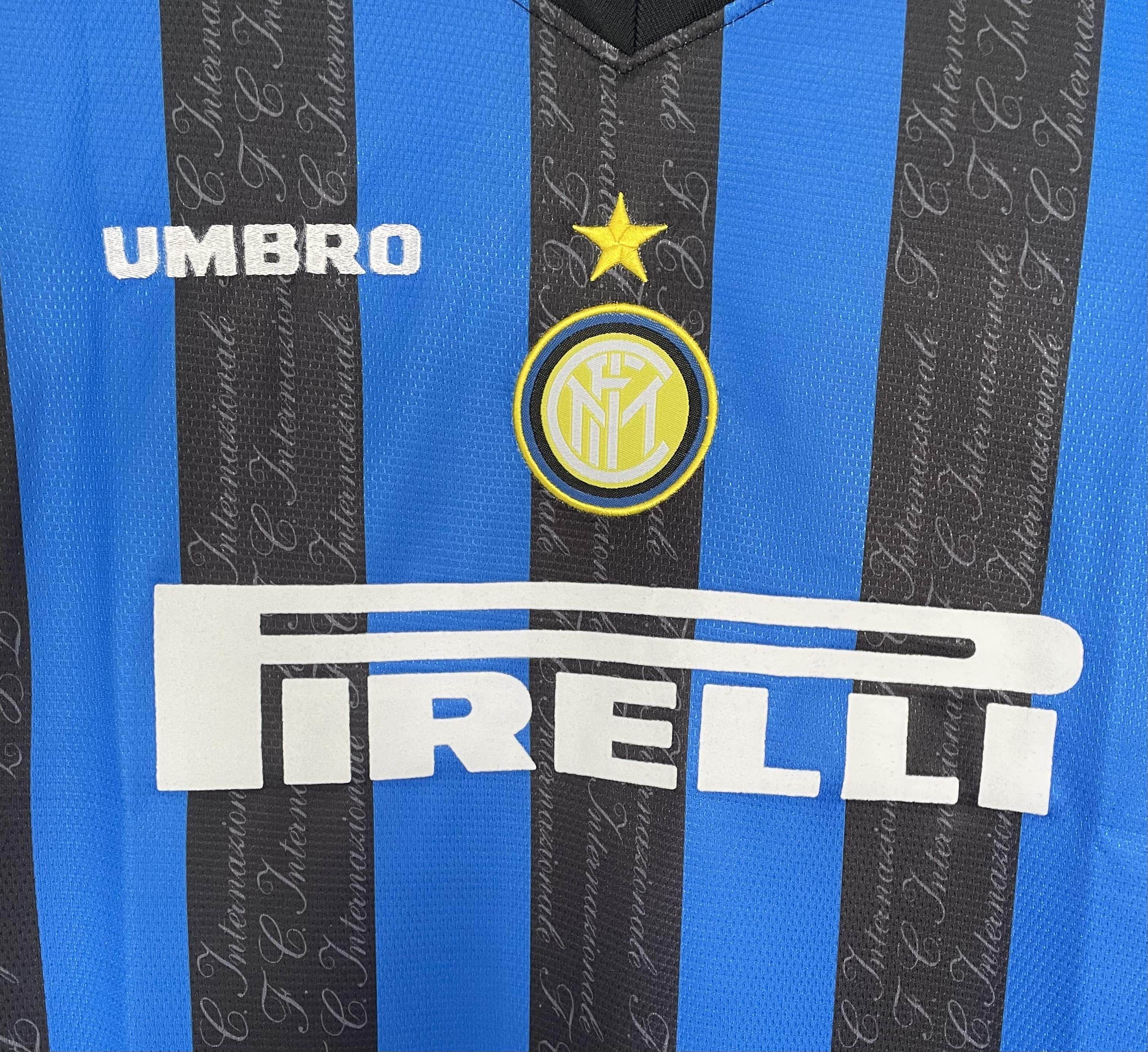 CAMISETA INTER DE MILAN I 97/98 HOMBRE MANGA LARGA (RETRO) - ZonaCamisetas